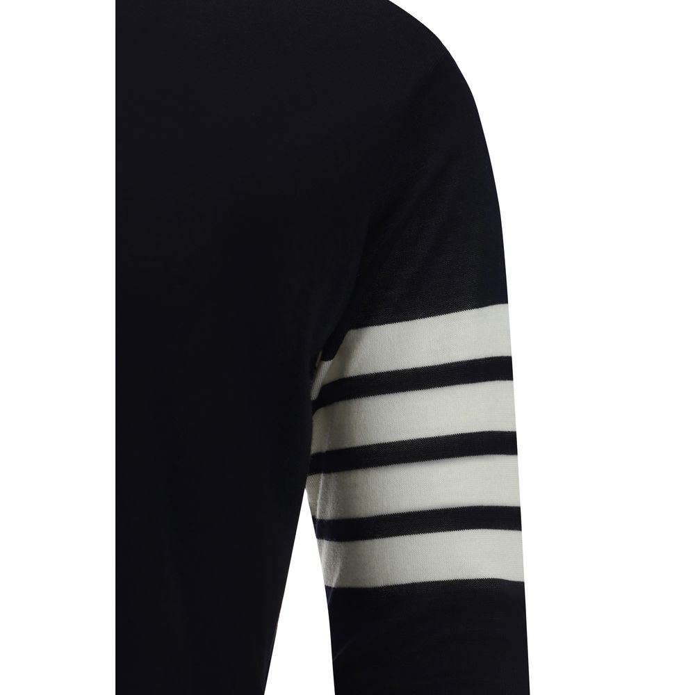 Thom Browne Blue Wool Sweatshirt