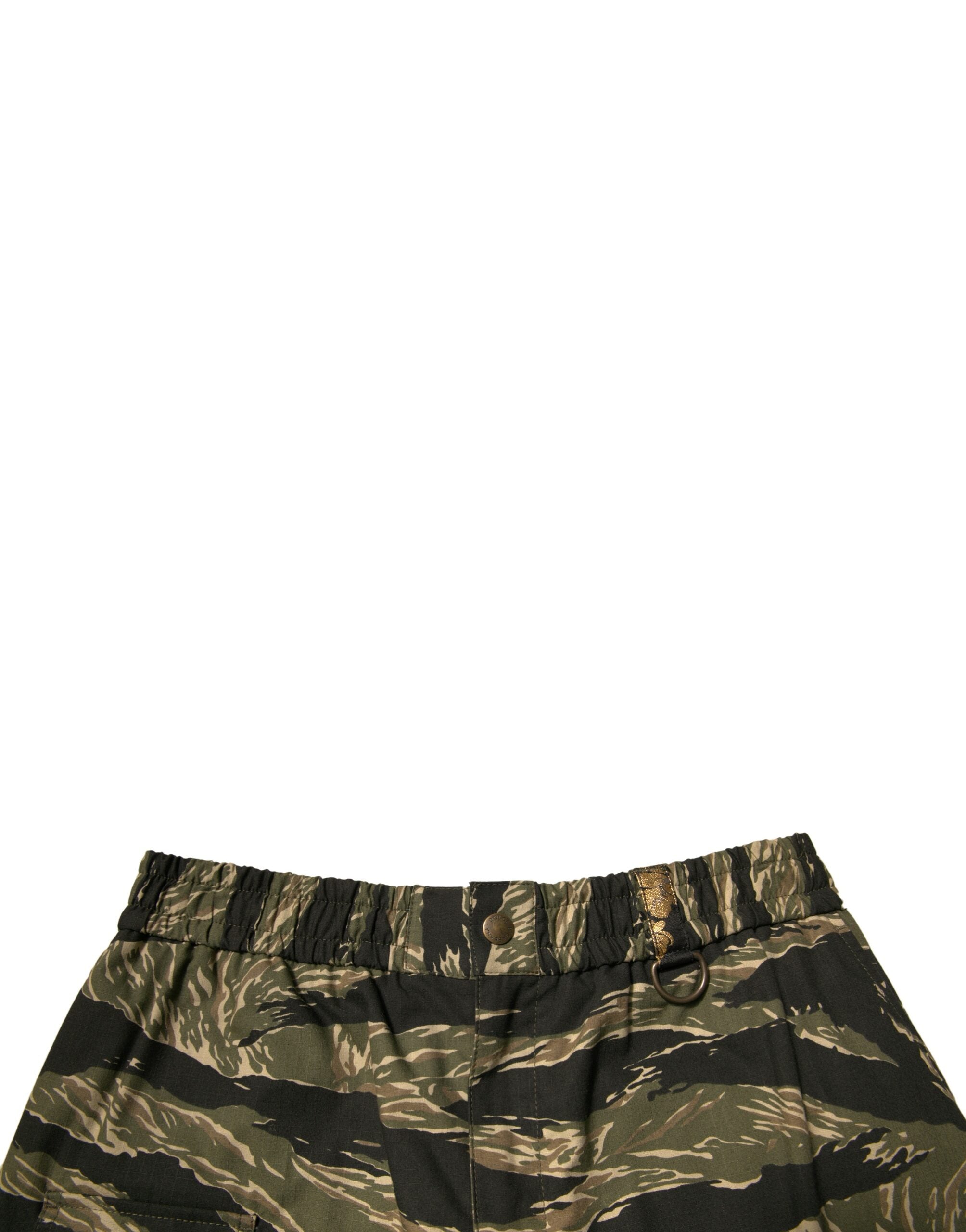 New Dolce & Gabbana Black Gold Patterned Cotton Bermuda Shorts