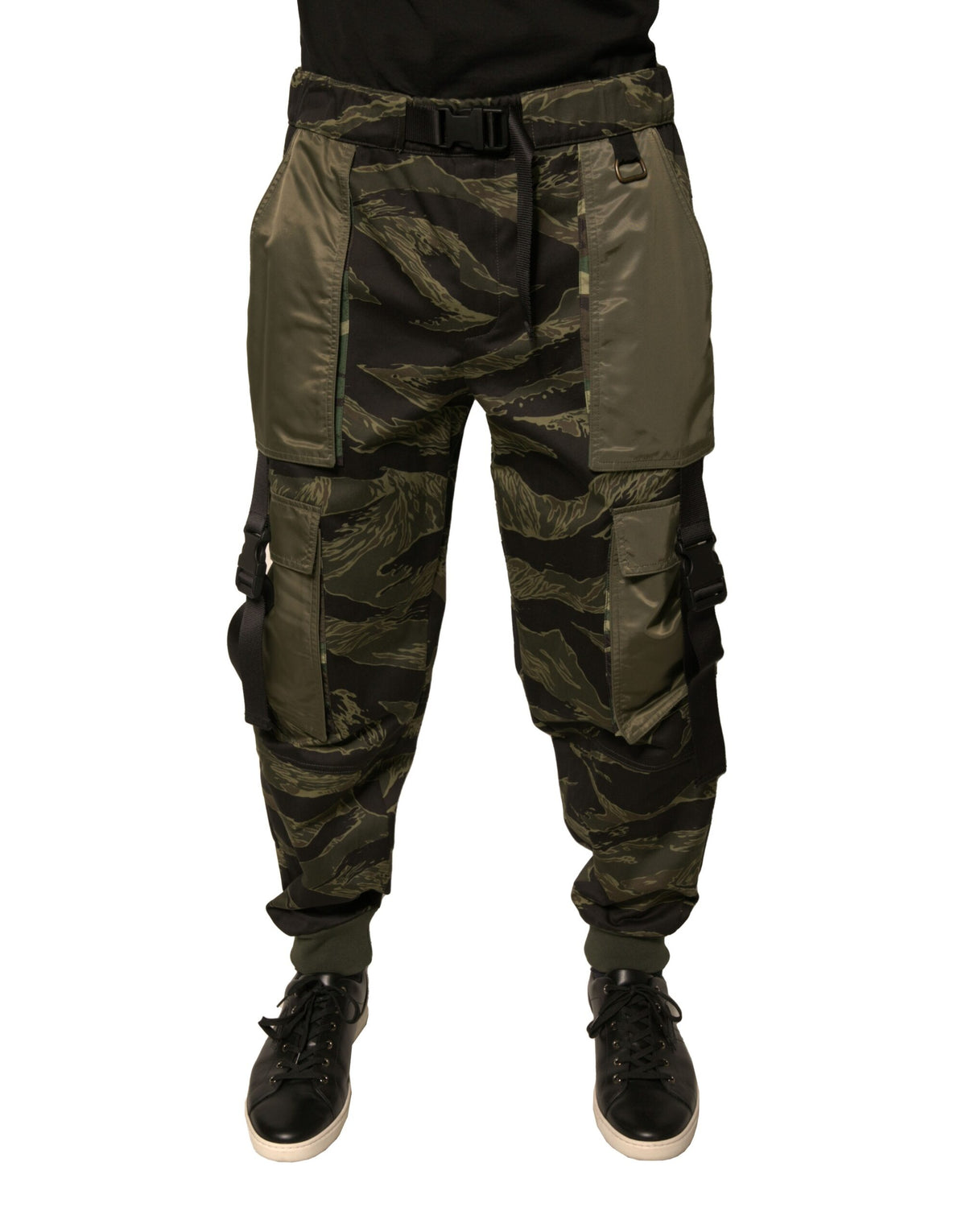 New Dolce & Gabbana Green Cotton Jogger Cargo Pants