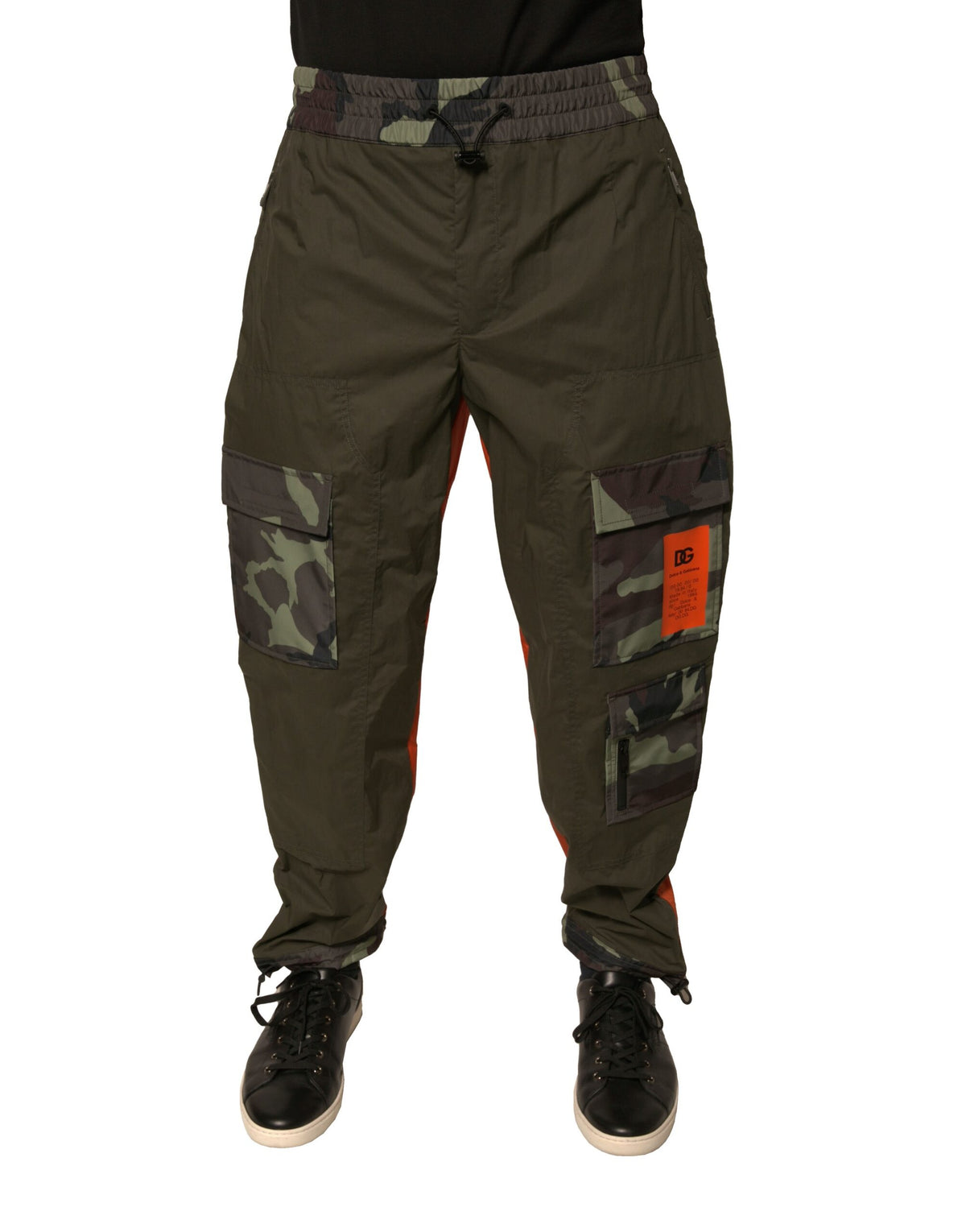 New Dolce & Gabbana Camouflage Jogger Cargo Pants