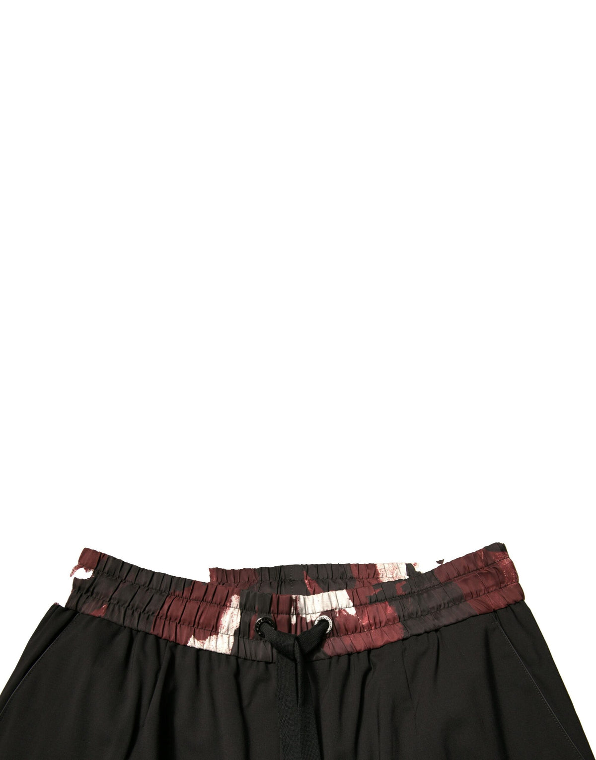 New Dolce & Gabbana Black Camouflage Wool Jogger Sweatpants Pants