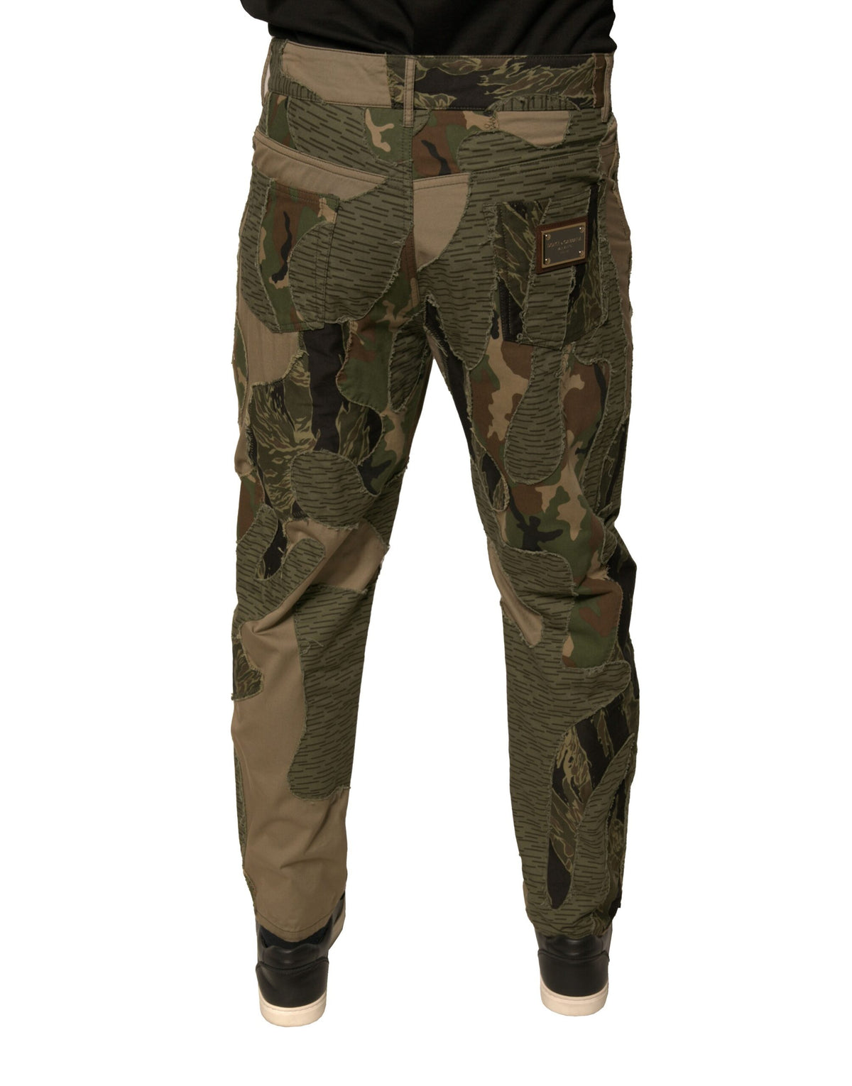 New Dolce & Gabbana Camouflage Cotton Pants