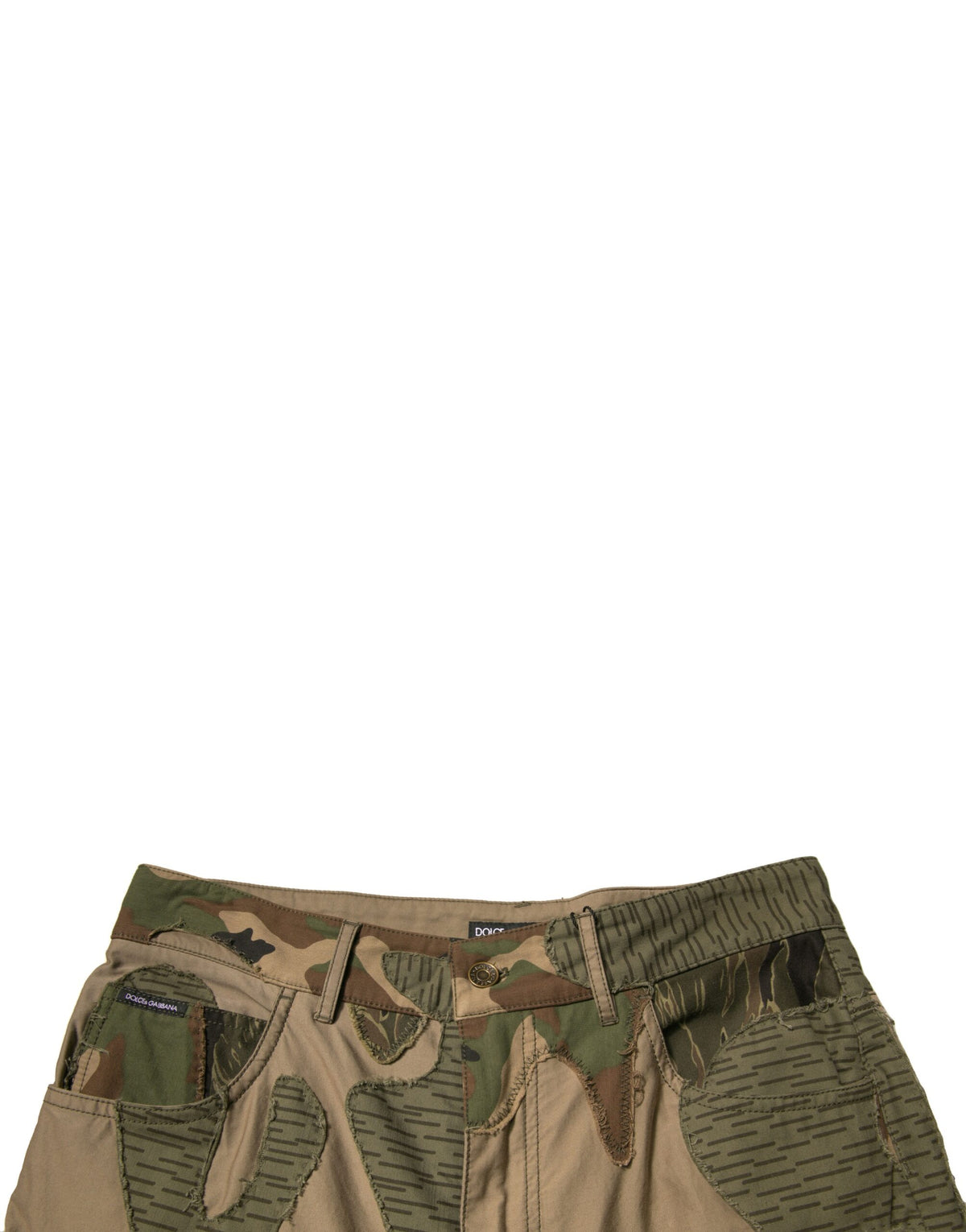 New Dolce & Gabbana Camouflage Cotton Pants