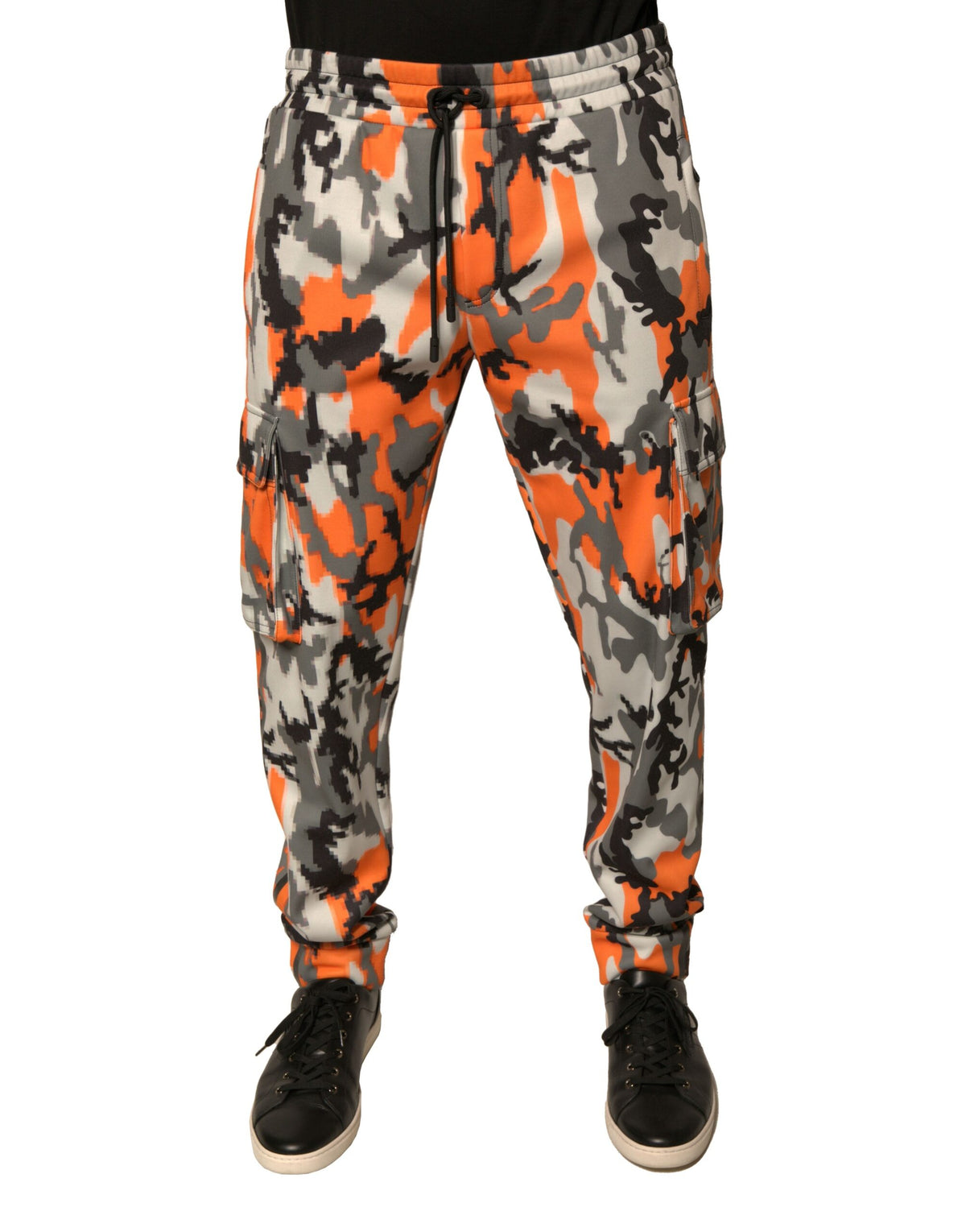 New Dolce & Gabbana Camouflage Cargo Jogger Pants