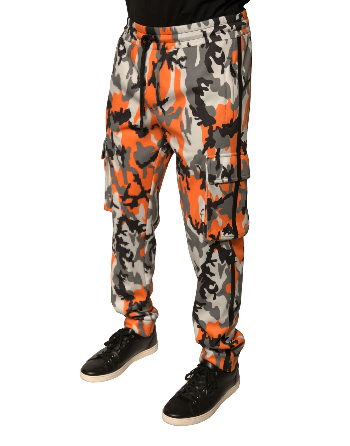 New Dolce & Gabbana Camouflage Cargo Jogger Pants