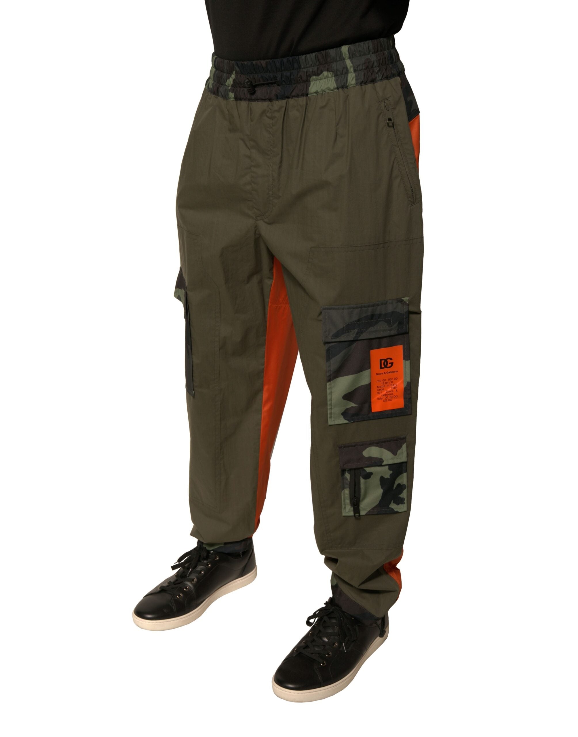 New Dolce & Gabbana Camouflage Jogger Cargo Pants