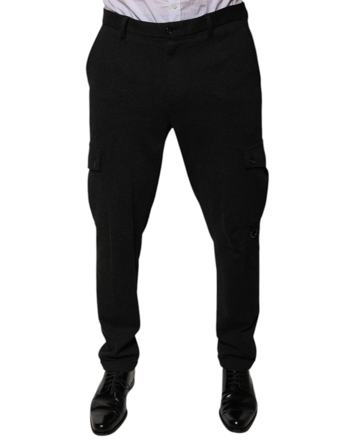 New Dolce & Gabbana Black Cargo Men Casual Pants