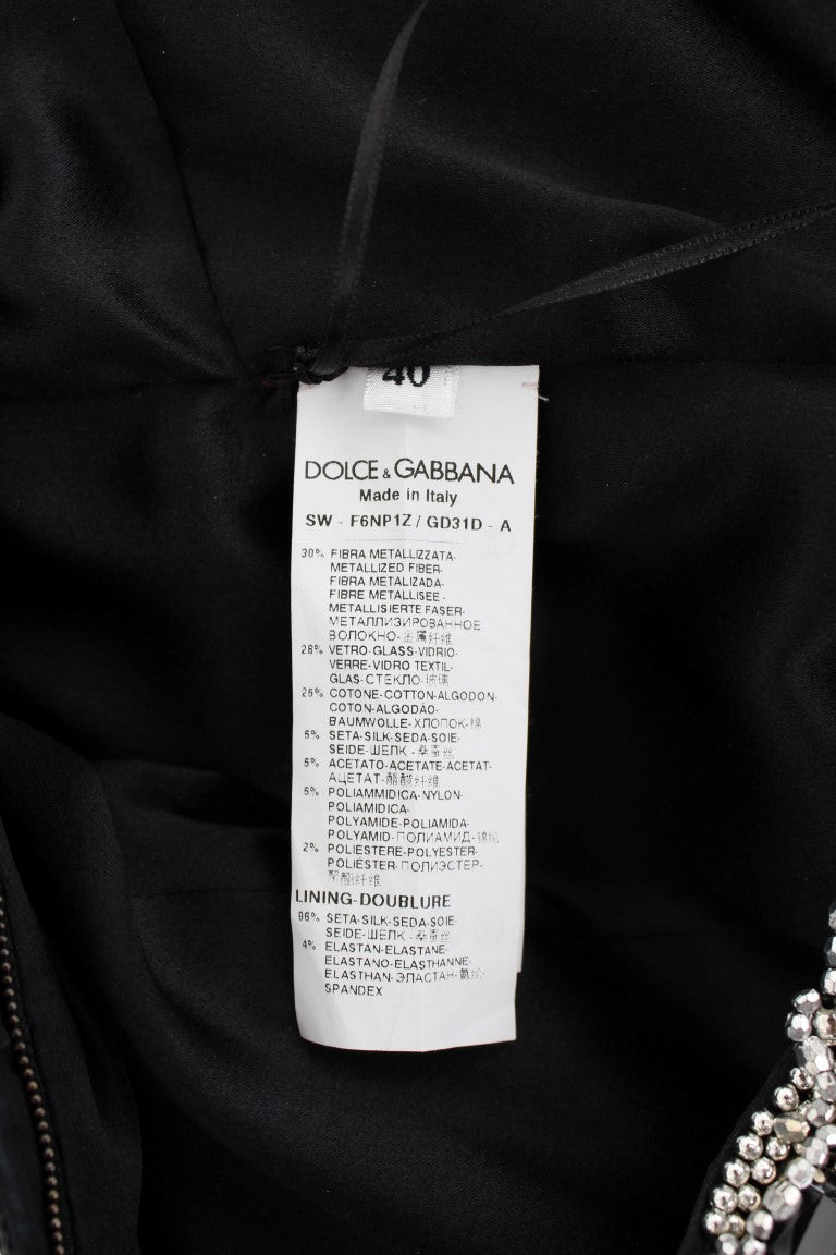 Dolce & Gabbana Crystal Silver Runway Handmade Dress - PreLoved & Luxe