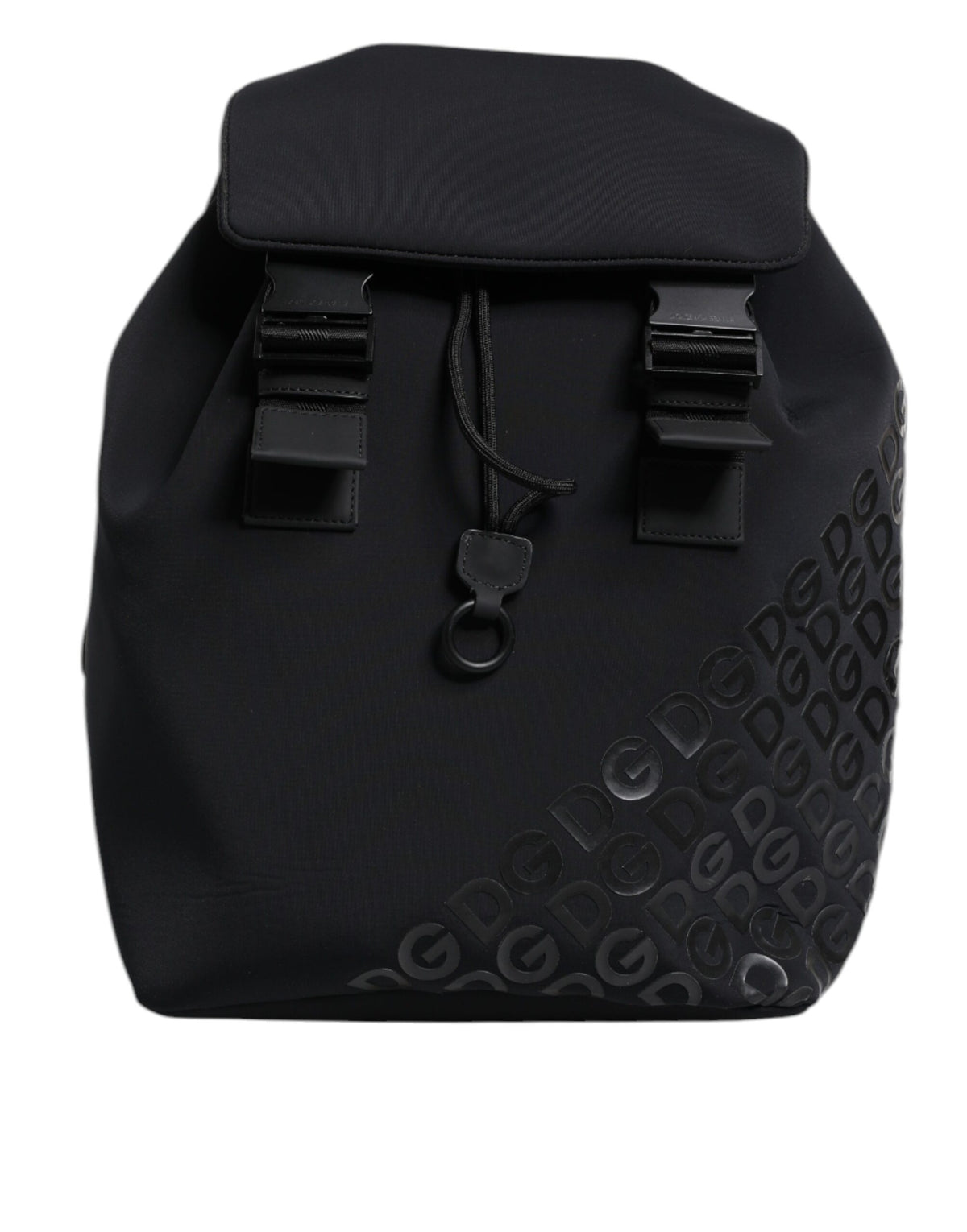 Dolce & Gabbana Black Nylon DG Logo School Backpack Bag