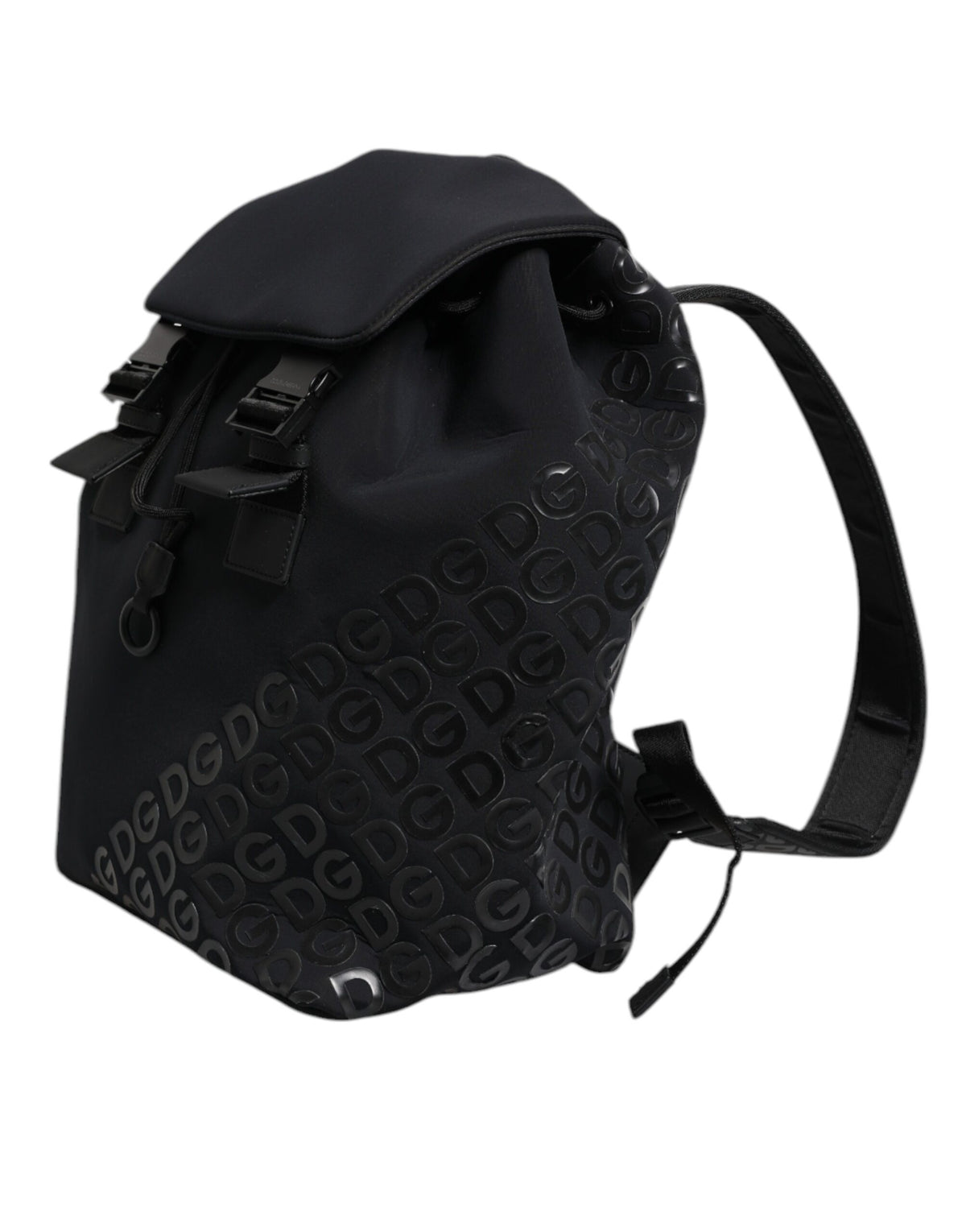 Dolce & Gabbana Black Nylon DG Logo School Backpack Bag