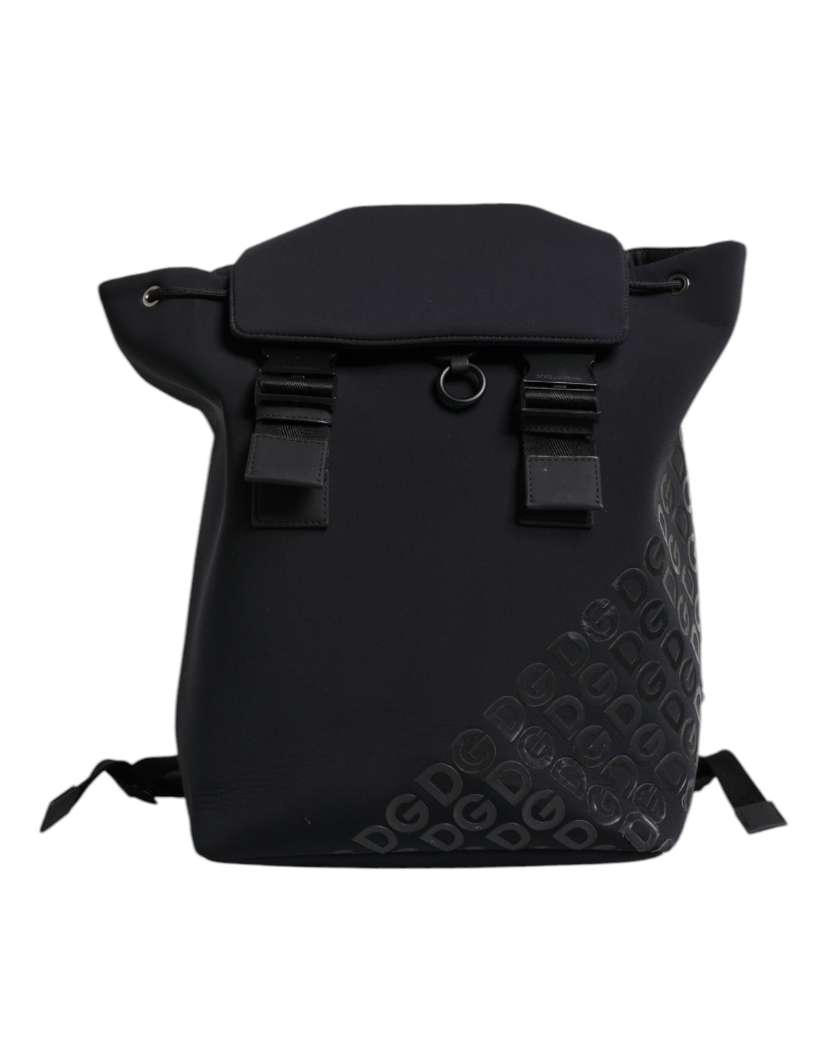 Dolce & Gabbana Black Nylon DG Logo School Backpack Bag
