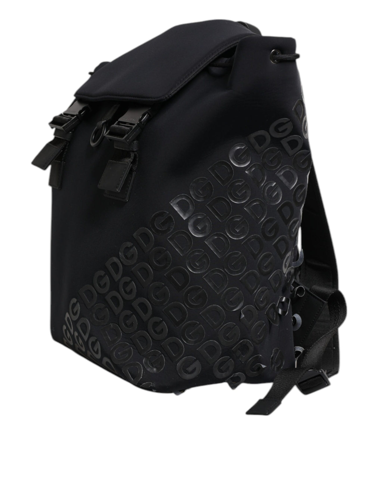 Dolce & Gabbana Black Nylon DG Logo School Backpack Bag