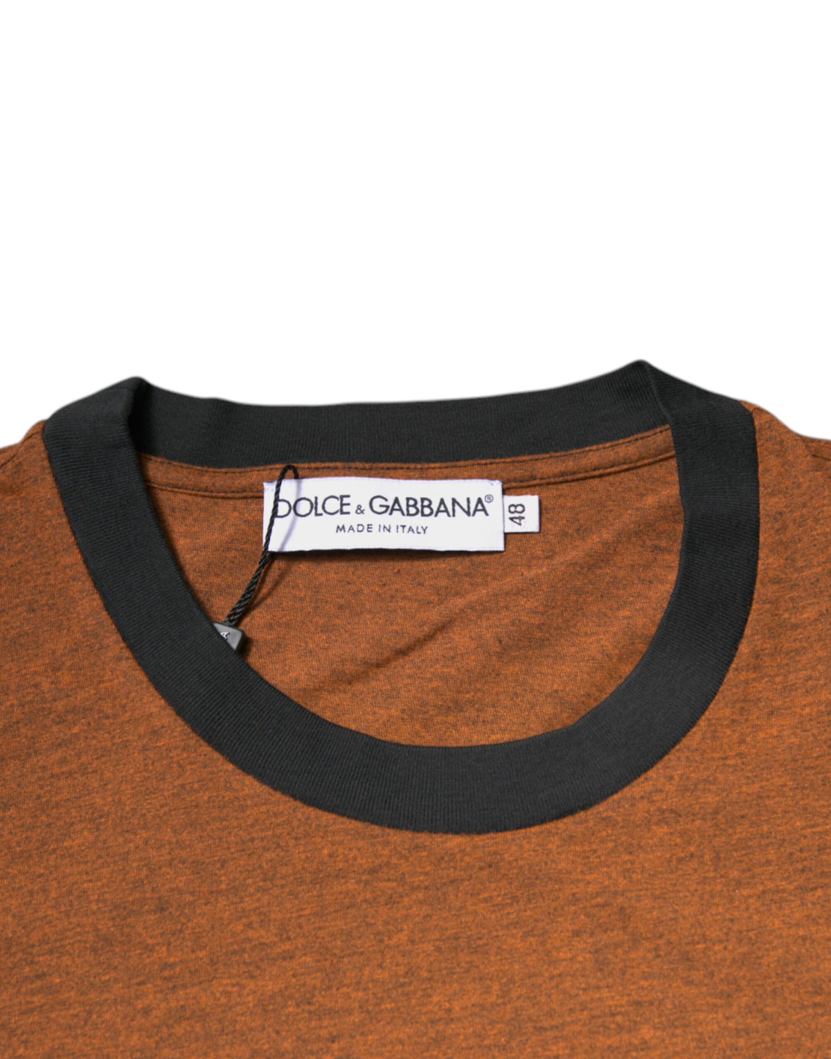 New Dolce & Gabbana Brown DG Logo Crew Neck T-shirt