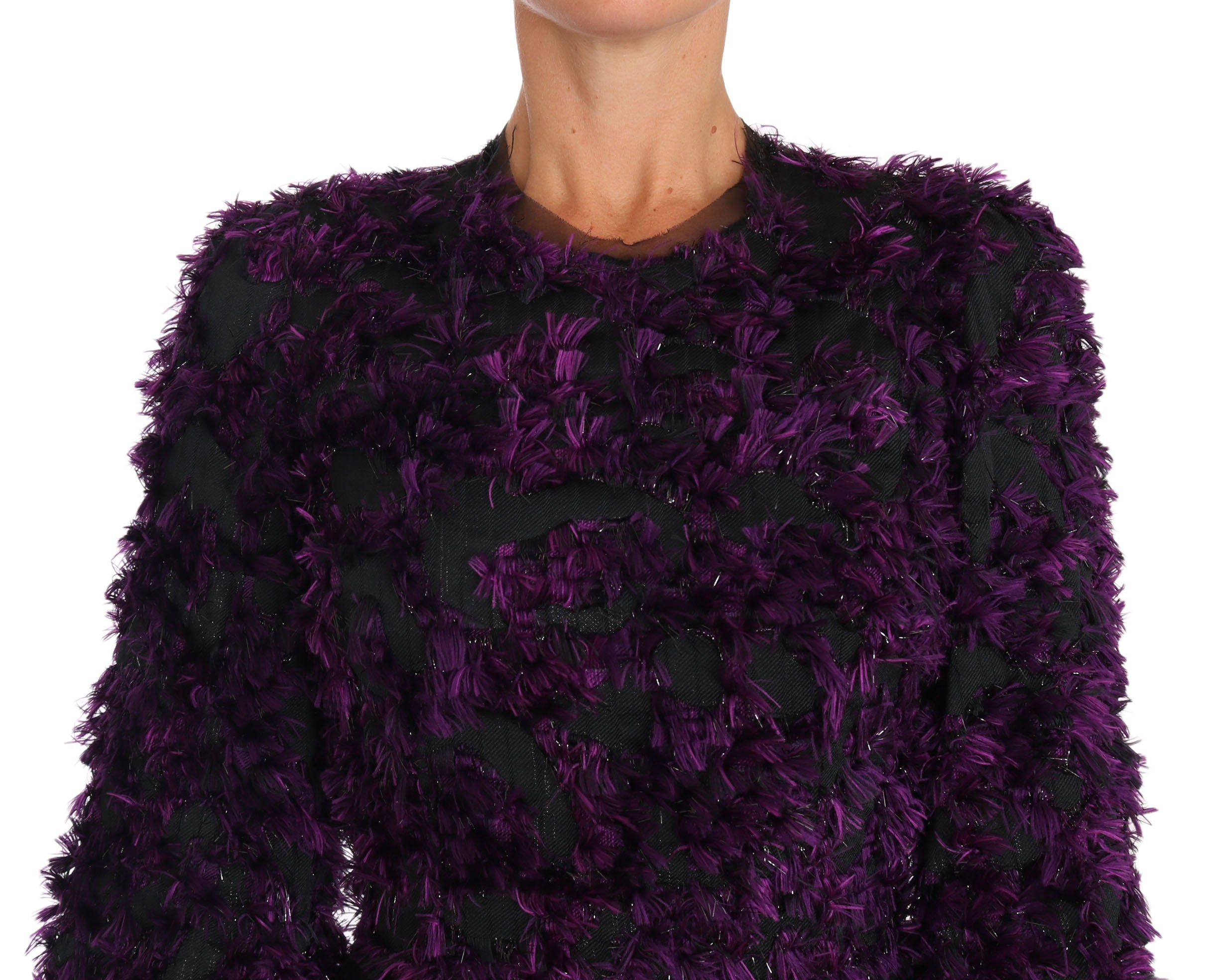 Dolce & Gabbana Purple Fringe Midi Sheath Dress - PreLoved & Luxe
