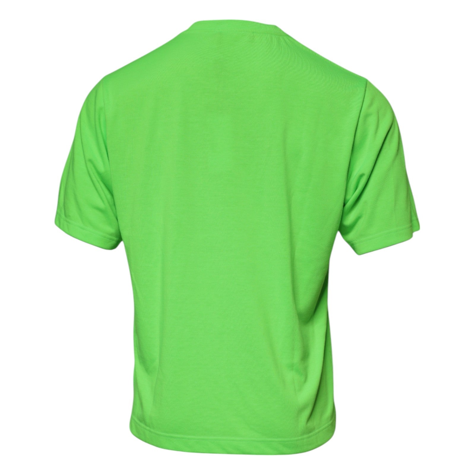 New Dolce & Gabbana Green Logo Crew Neck T-shirt