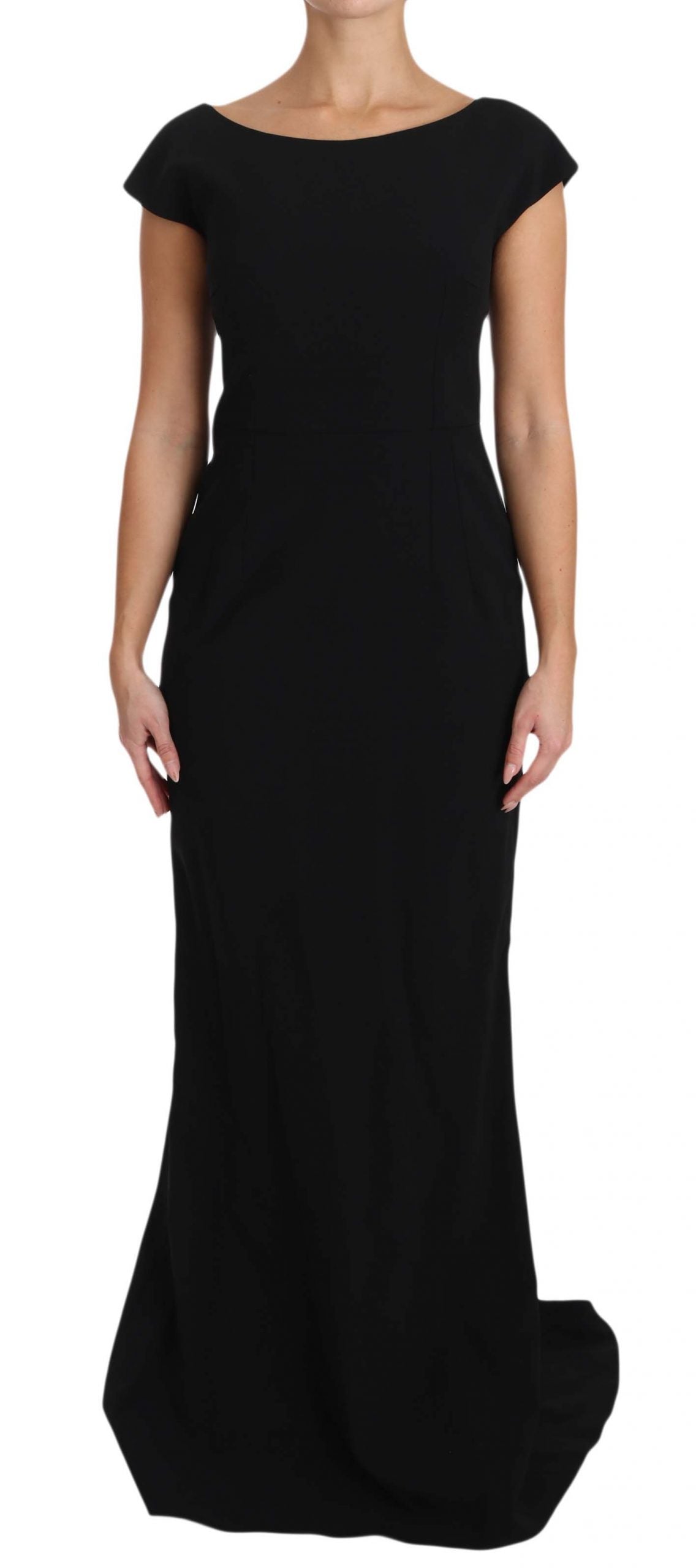 Dolce & Gabbana Black Stretch Fit Flare Gown Maxi - PreLoved & Luxe