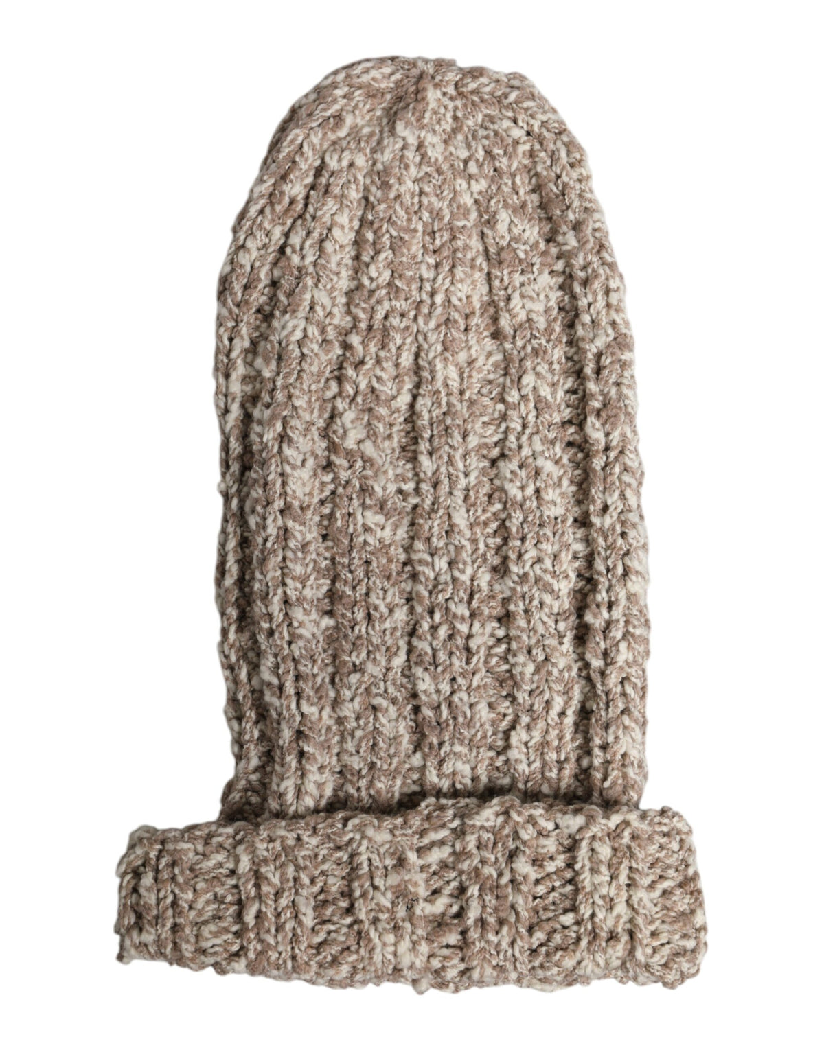 New Dolce & Gabbana Beige Wool Knitted Ski Mask Balaclava Hat