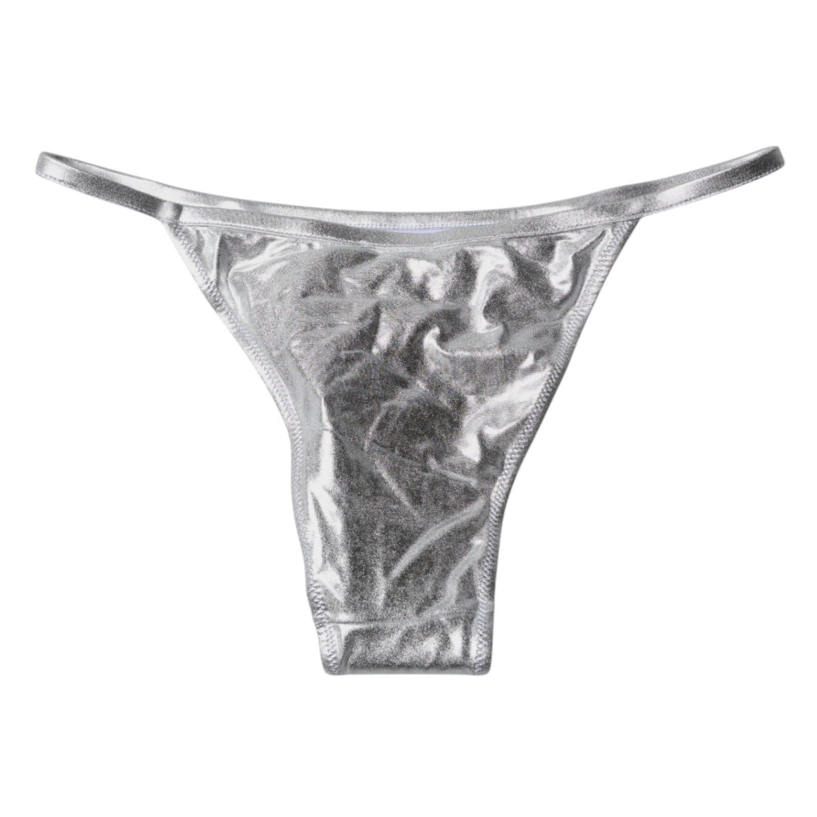 New Dolce & Gabbana Silver Beachwear Bikini Bottom Swimwear