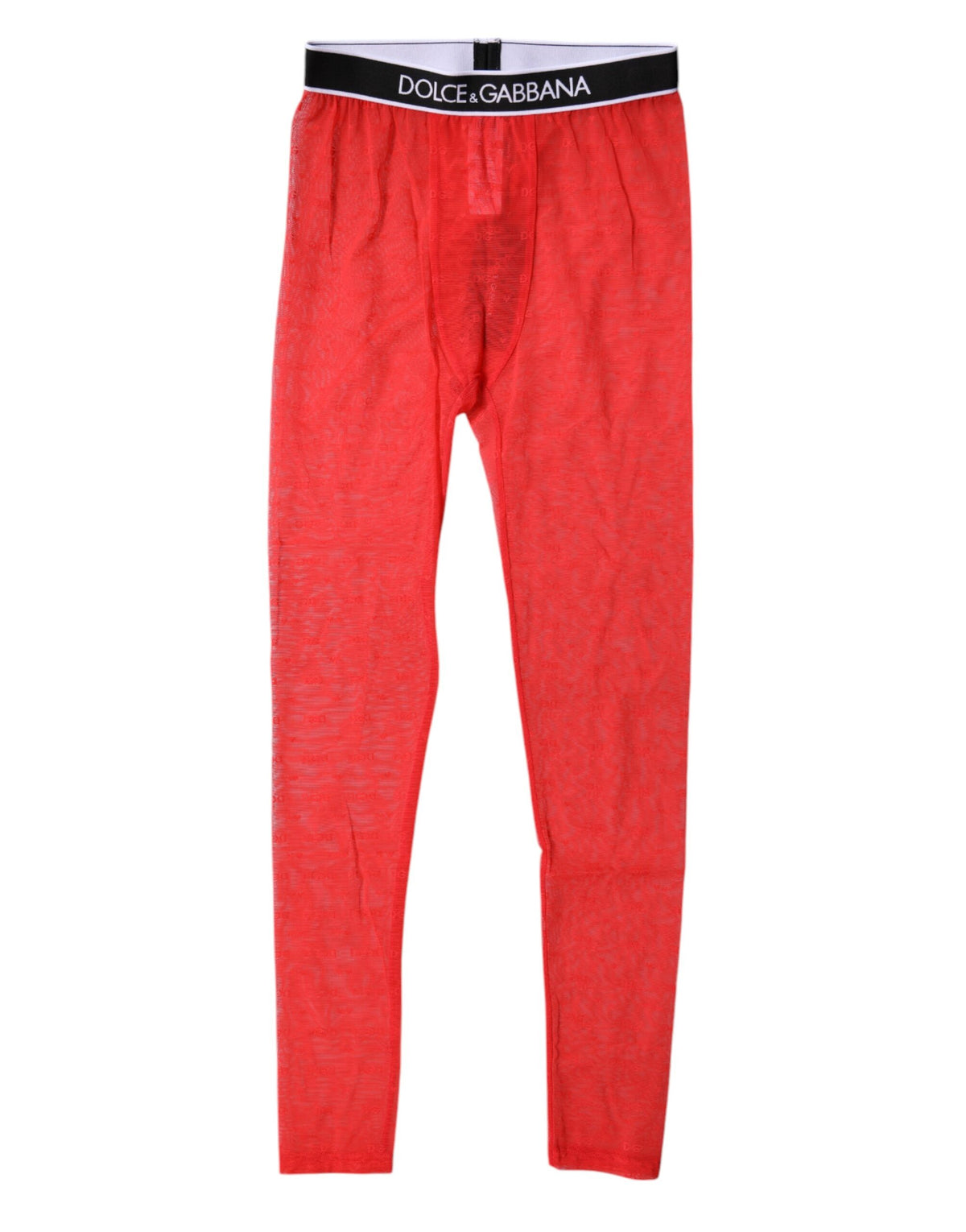 New Dolce & Gabbana Red Logo Lace Lingerie Tight Pants Underwear