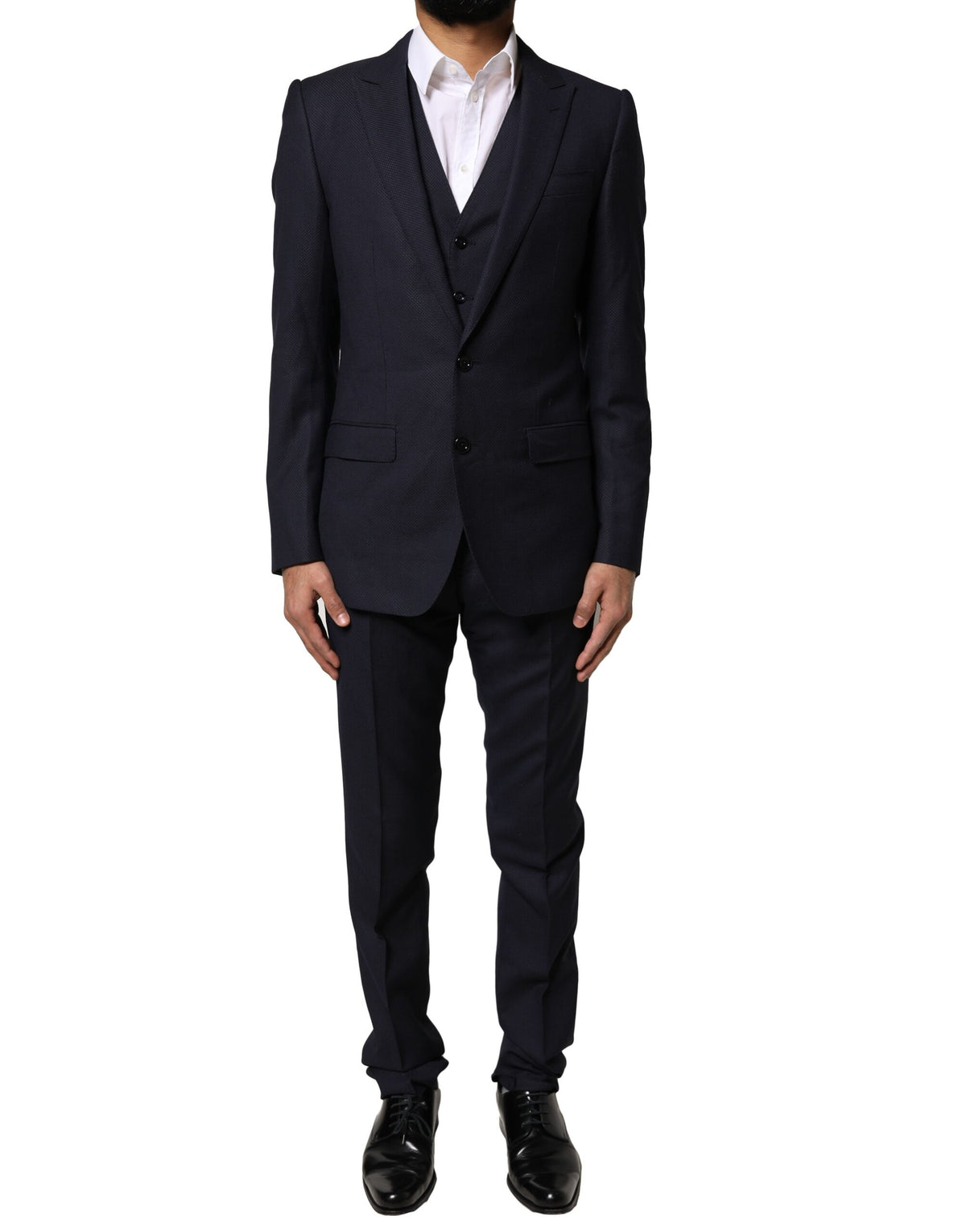 New Dolce & Gabbana Dark Gray Fantasy MARTINI 3 Piece Formal Suit