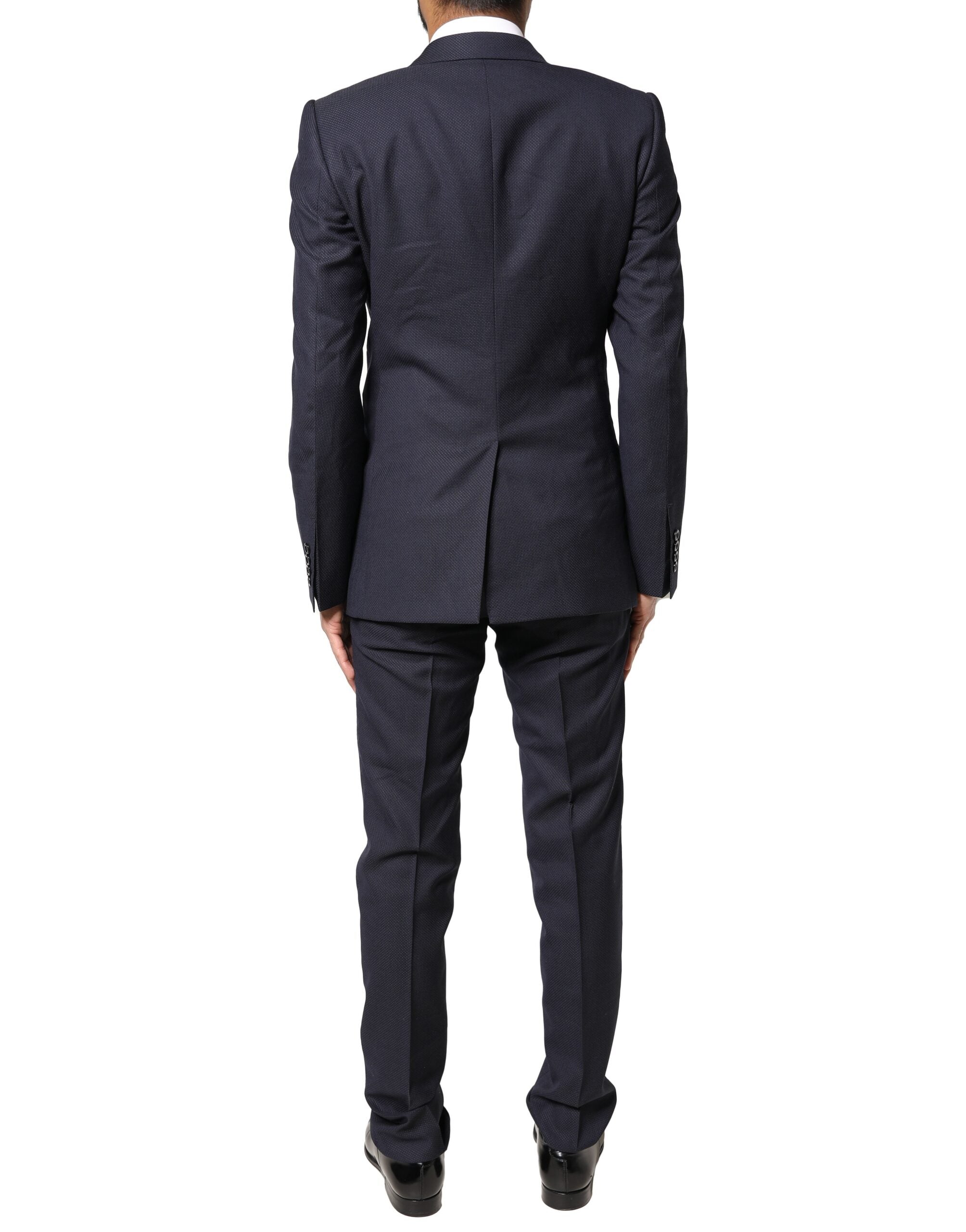 Dolce & Gabbana Dark Gray Fantasy MARTINI 3 Piece Formal Suit