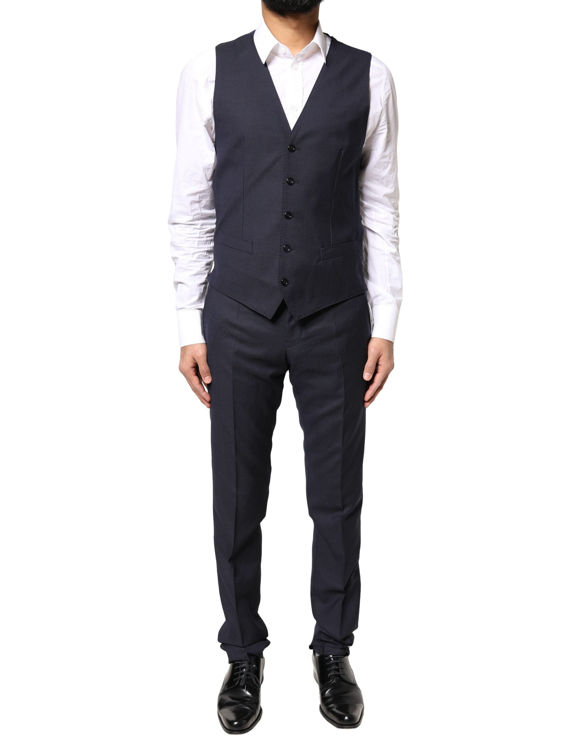 Dolce & Gabbana Dark Gray Fantasy MARTINI 3 Piece Formal Suit