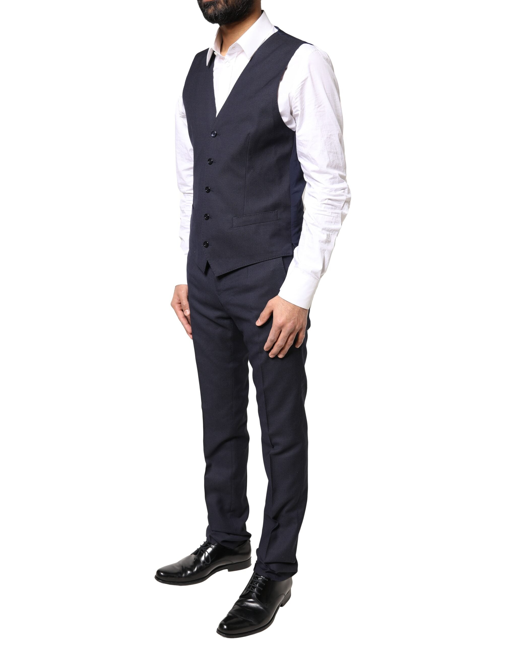 Dolce & Gabbana Dark Gray Fantasy MARTINI 3 Piece Formal Suit