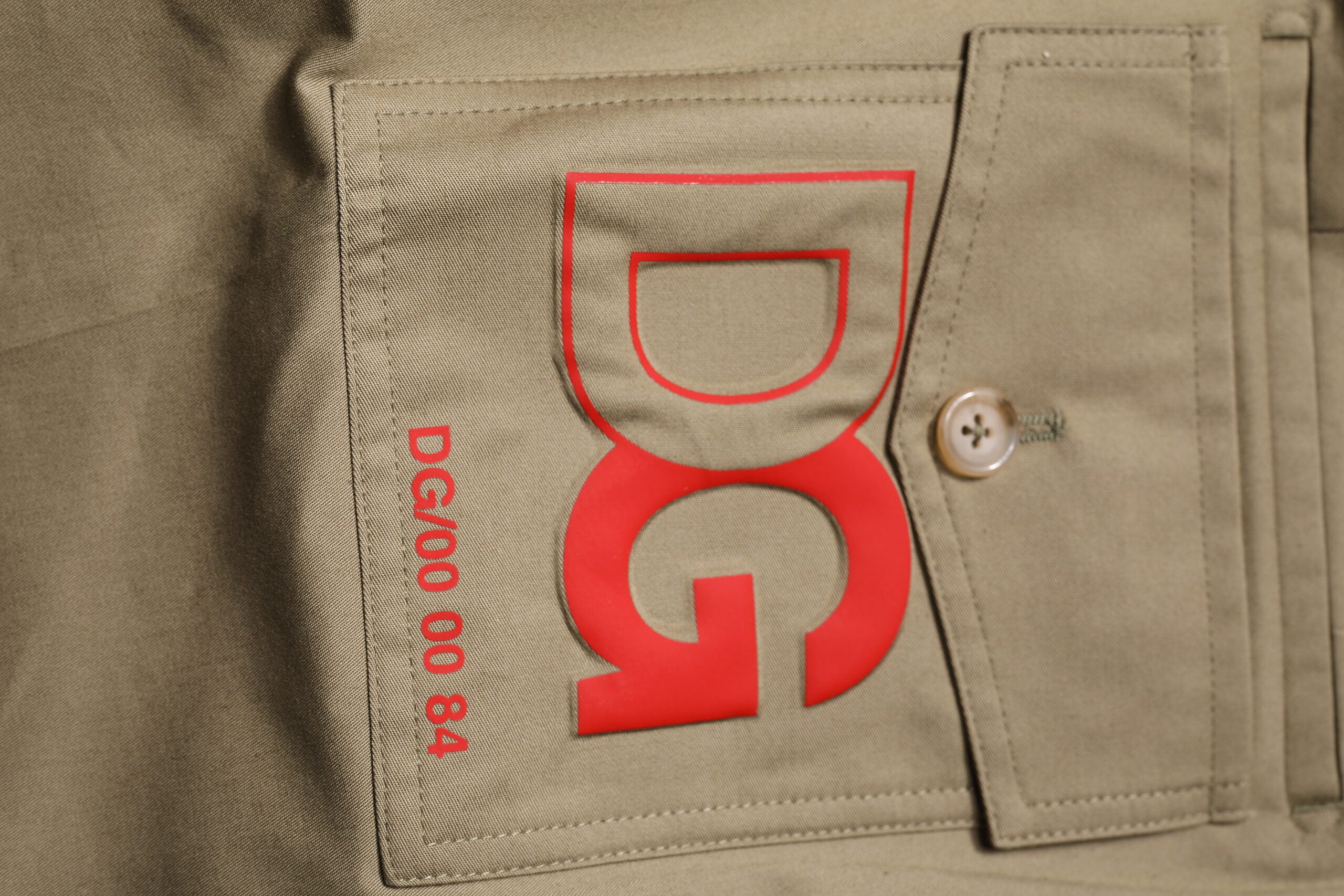 New Dolce & Gabbana Dark Khaki Cotton Tapered Pants