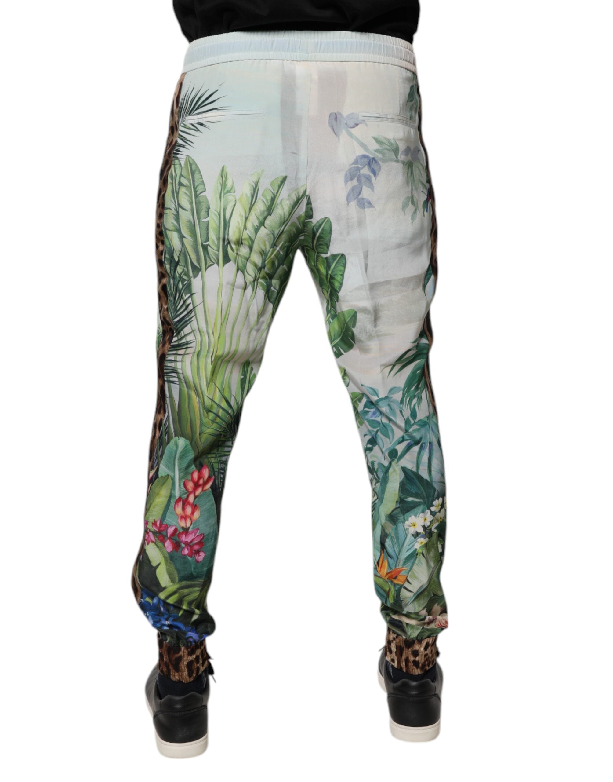 New Dolce & Gabbana Tropical Jogger Sweatpants Pants