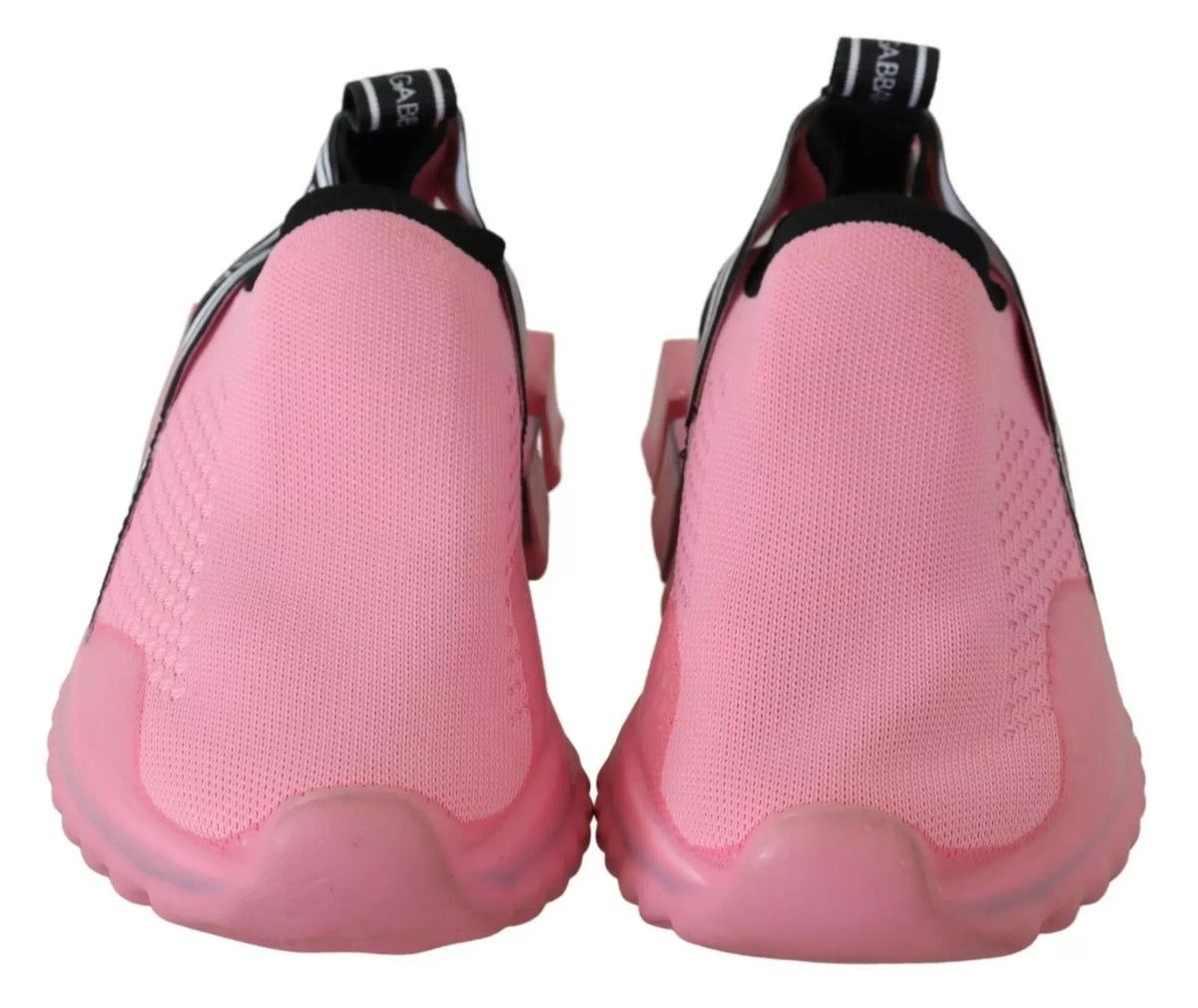 New Dolce & Gabbana Pink Low Top Sorrento Sneakers Slip On Casual Shoes