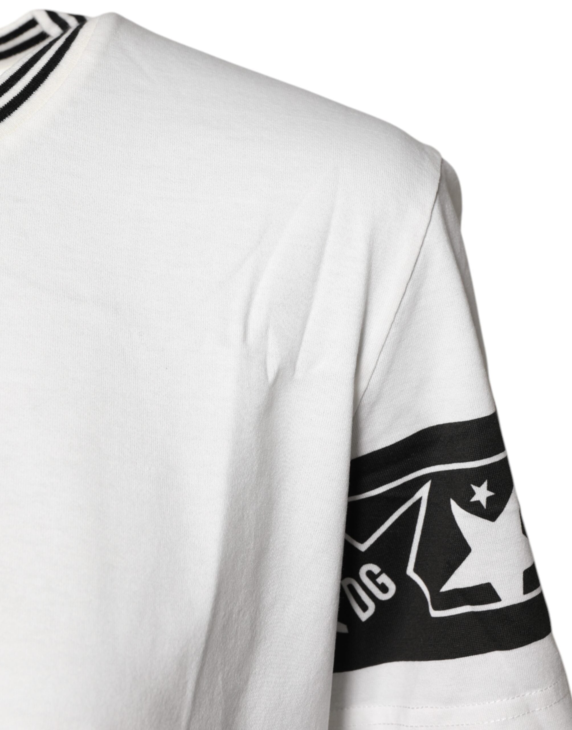 New Dolce & Gabbana White #DGMillennials Cotton Crewneck T-shirt