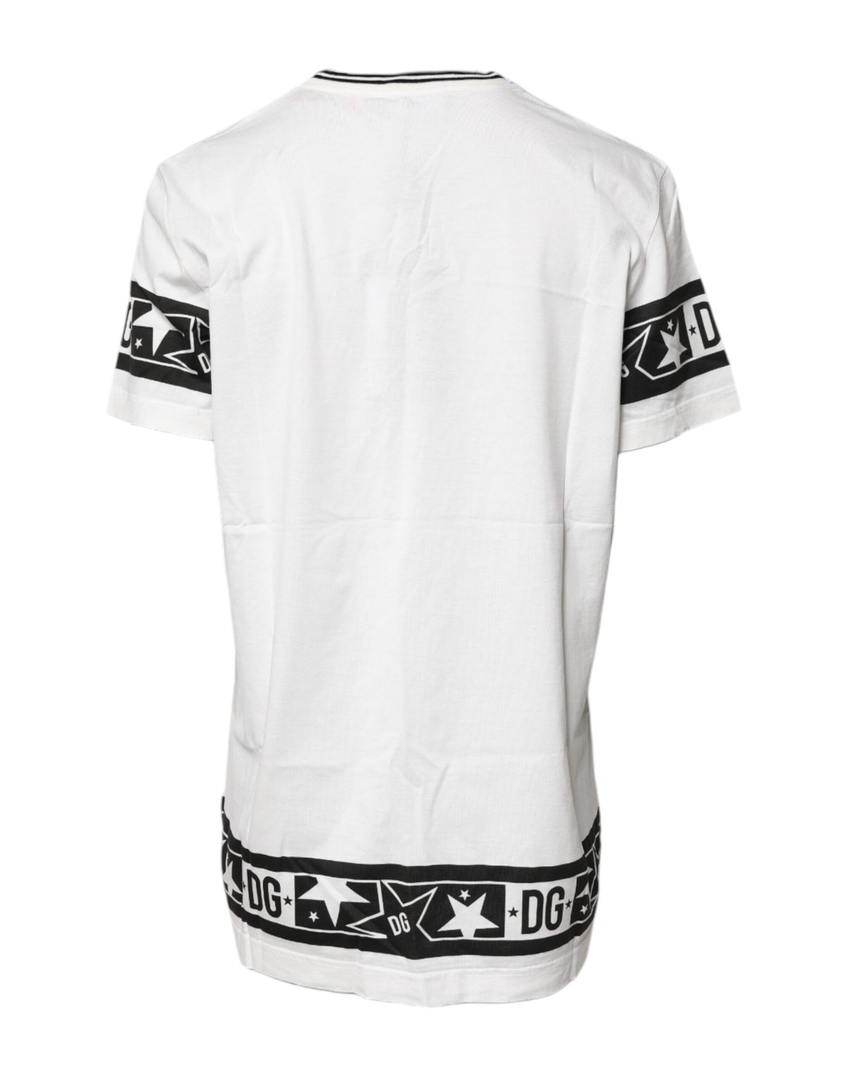 New Dolce & Gabbana White #DGMillennials Cotton Crewneck T-shirt