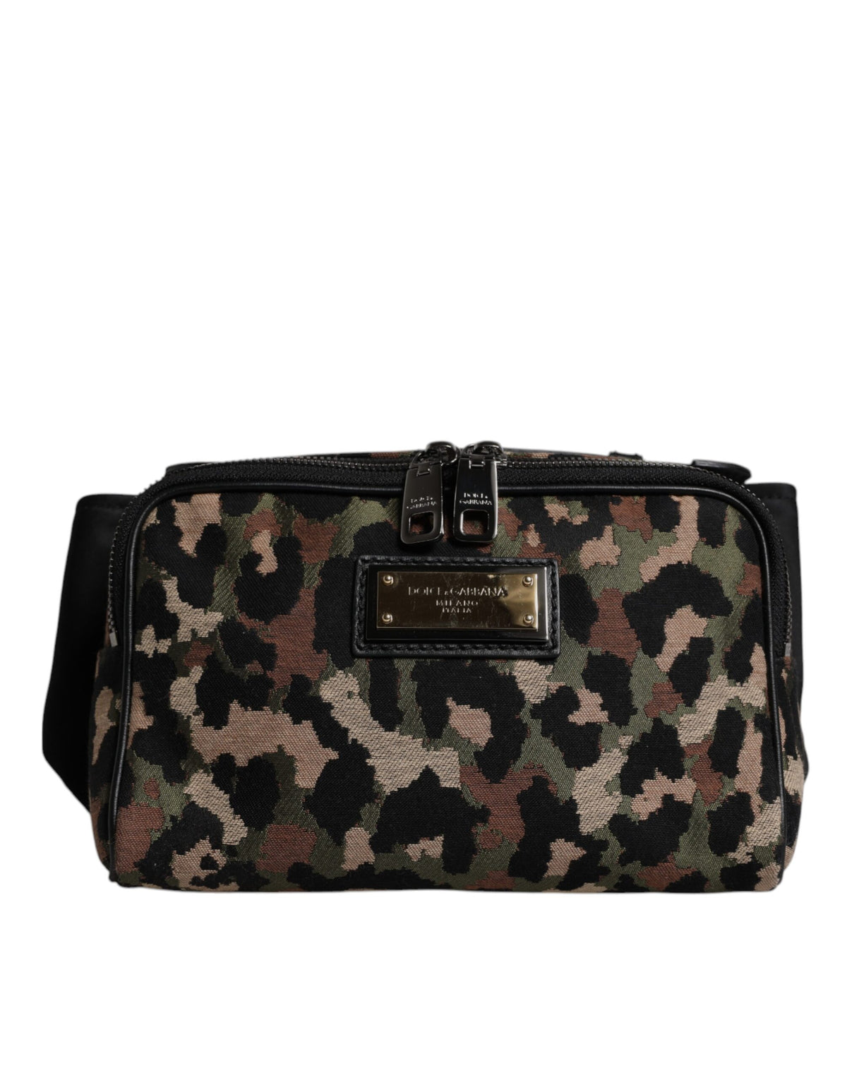 Dolce & Gabbana Multicolor Leopard DG Logo Belt Waist Fanny Pack Bag, new with tags – image 1 of 6