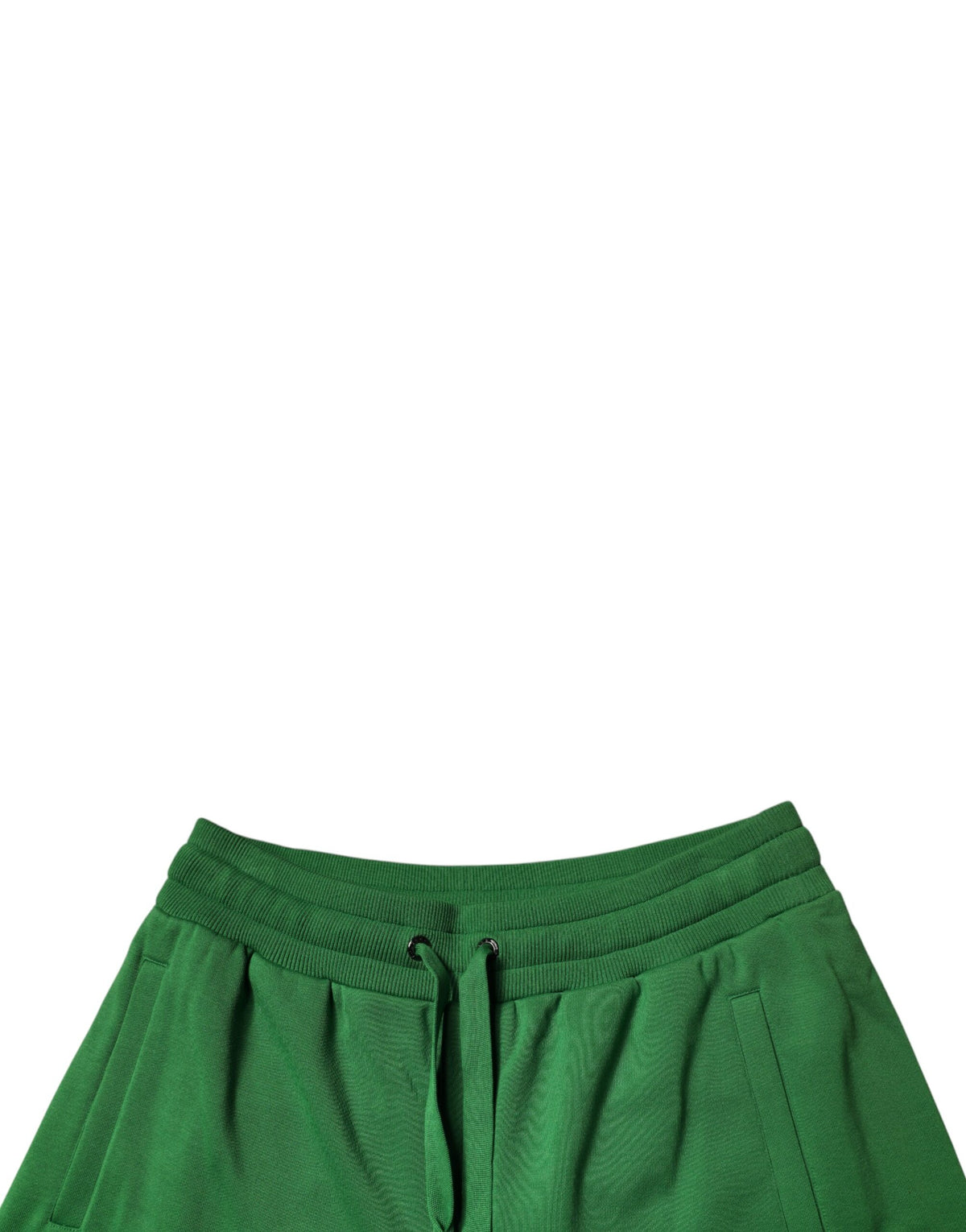 New Dolce & Gabbana Green Cotton Men Sweatshorts Bermuda Shorts