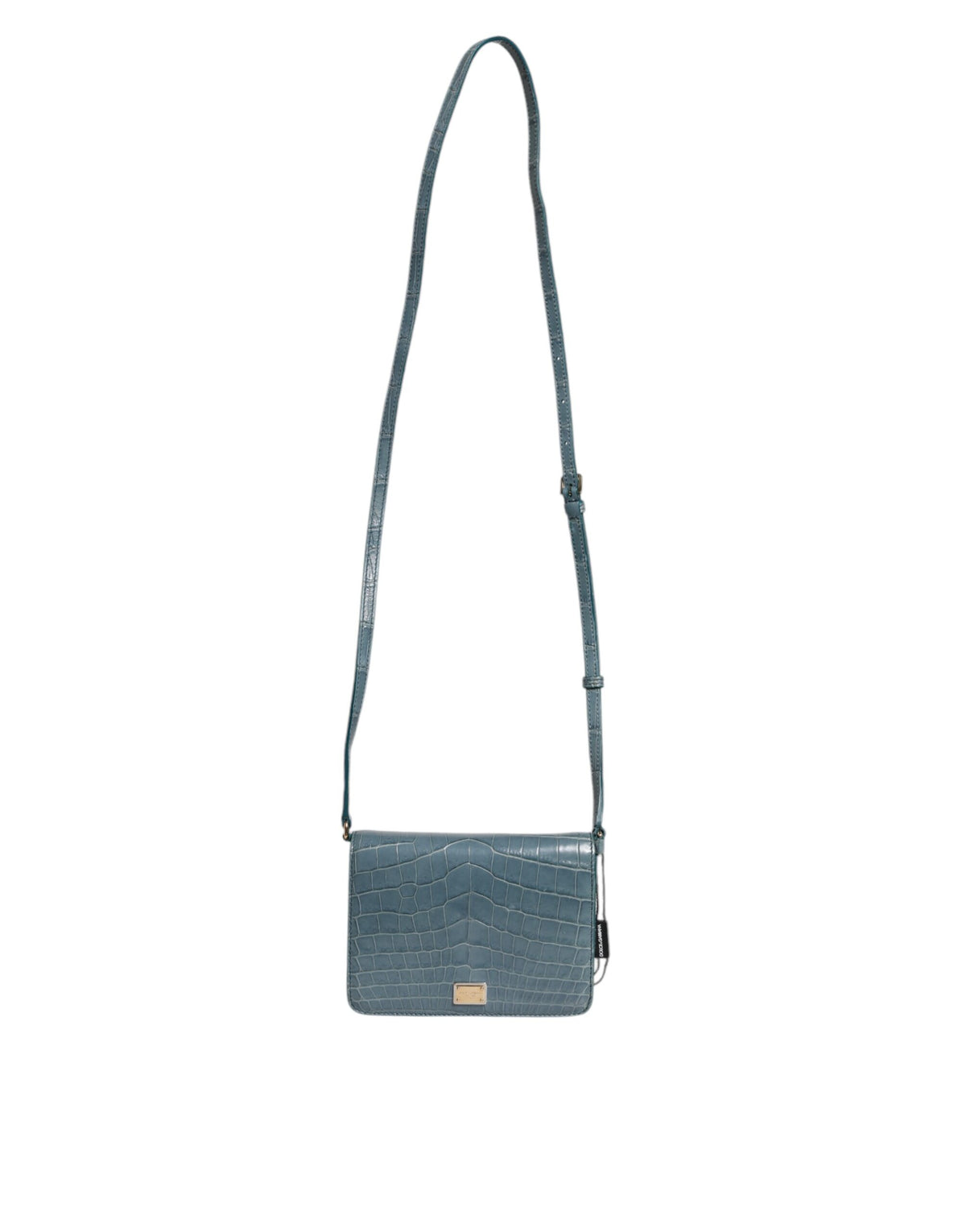 Dolce & Gabbana Green Exotic Leather DG Plaque Crossbody Mini Bag, new with tags – image 2 of 8