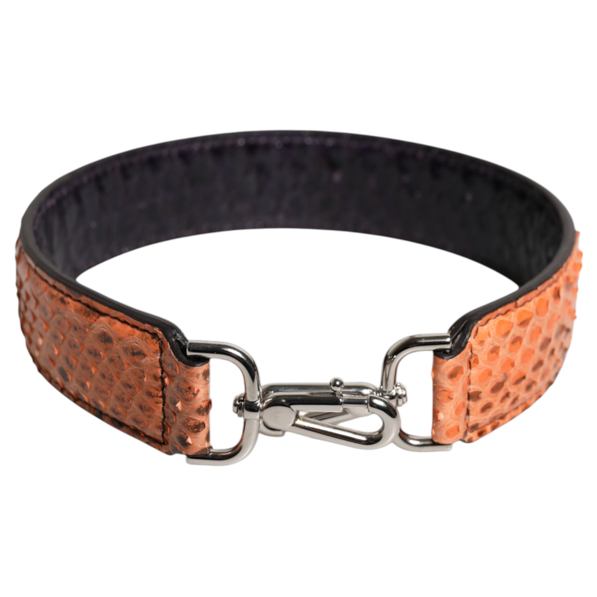 Dolce & Gabbana Black Beige Exotic Leather Bag Shoulder Strap, new with tags – image 2 of 5
