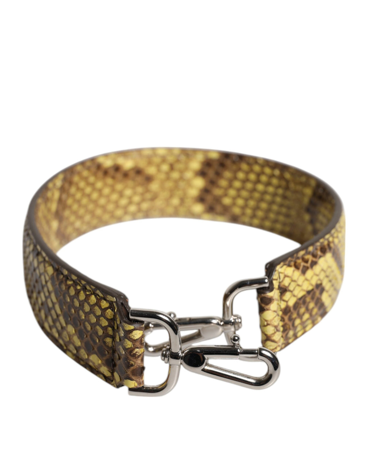 Dolce & Gabbana Yellow Exotic Leather Bag Shoulder Strap, new with tags – image 1 of 4