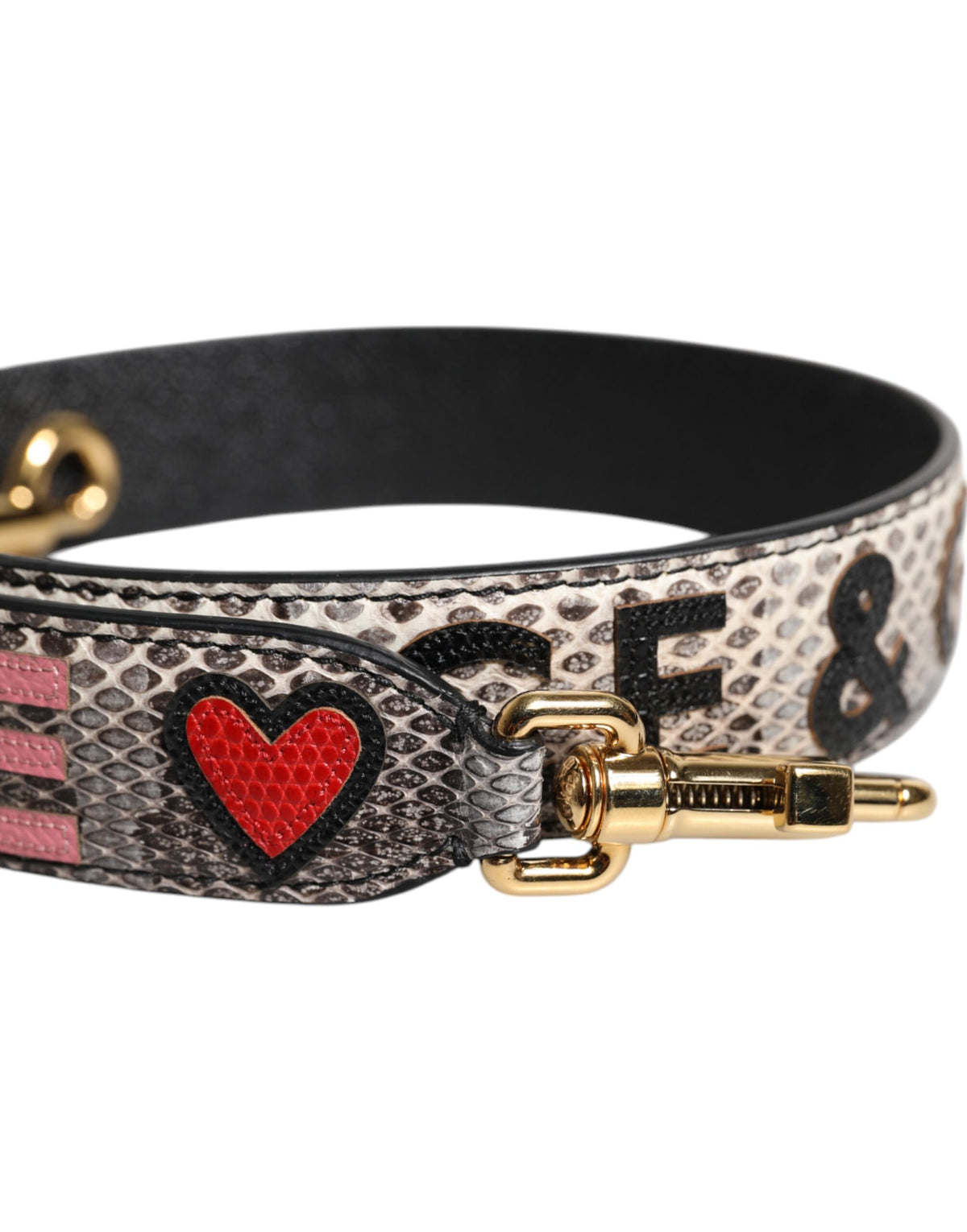 Dolce & Gabbana Multicolor DG AMORE Patch Bag Shoulder Strap, new with tags – image 2 of 5