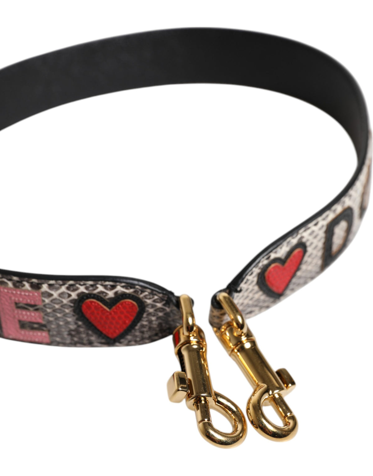 Dolce & Gabbana Multicolor DG AMORE Patch Bag Shoulder Strap, new with tags – image 3 of 5