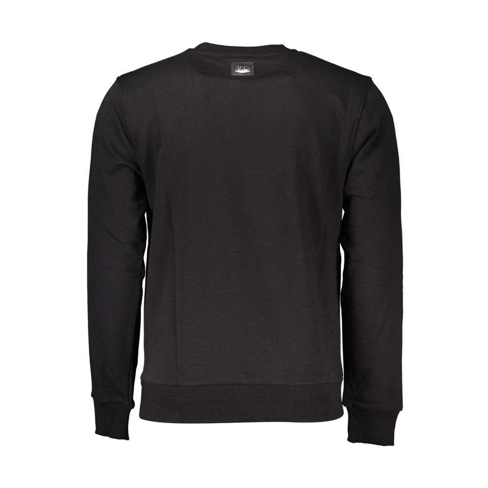Cavalli Class Black Cotton Men Sweatshirt