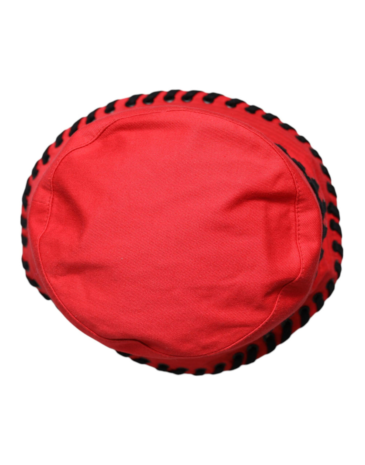 New Dolce & Gabbana Red Lace Wide Brim Bucket Hat