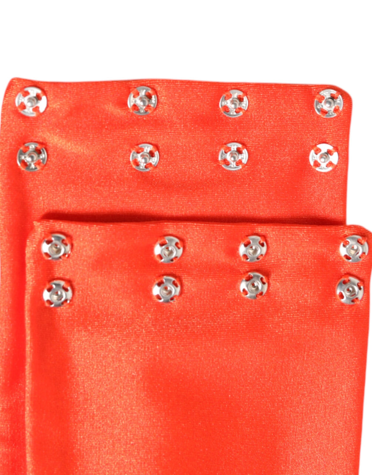 New Dolce & Gabbana Orange Nylon Stretch Women Neck Warmer Scarf