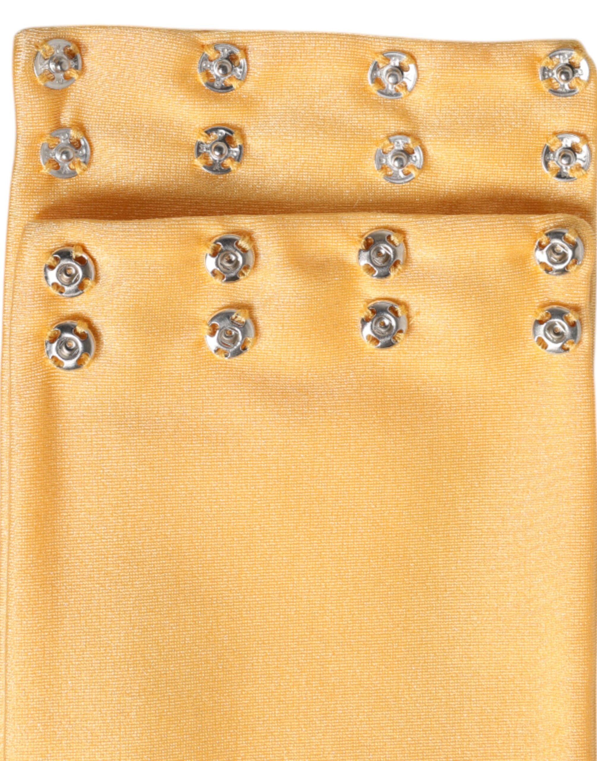 New Dolce & Gabbana Yellow Nylon Stretch Women Neck Warmer Scarf