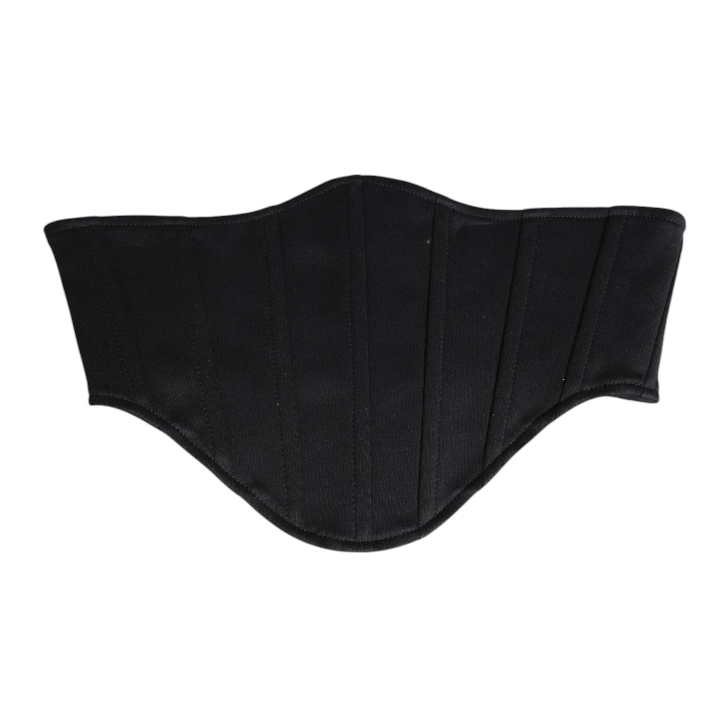 New Dolce & Gabbana Black Cotton Waist Tuxedo Belt Cummerbund
