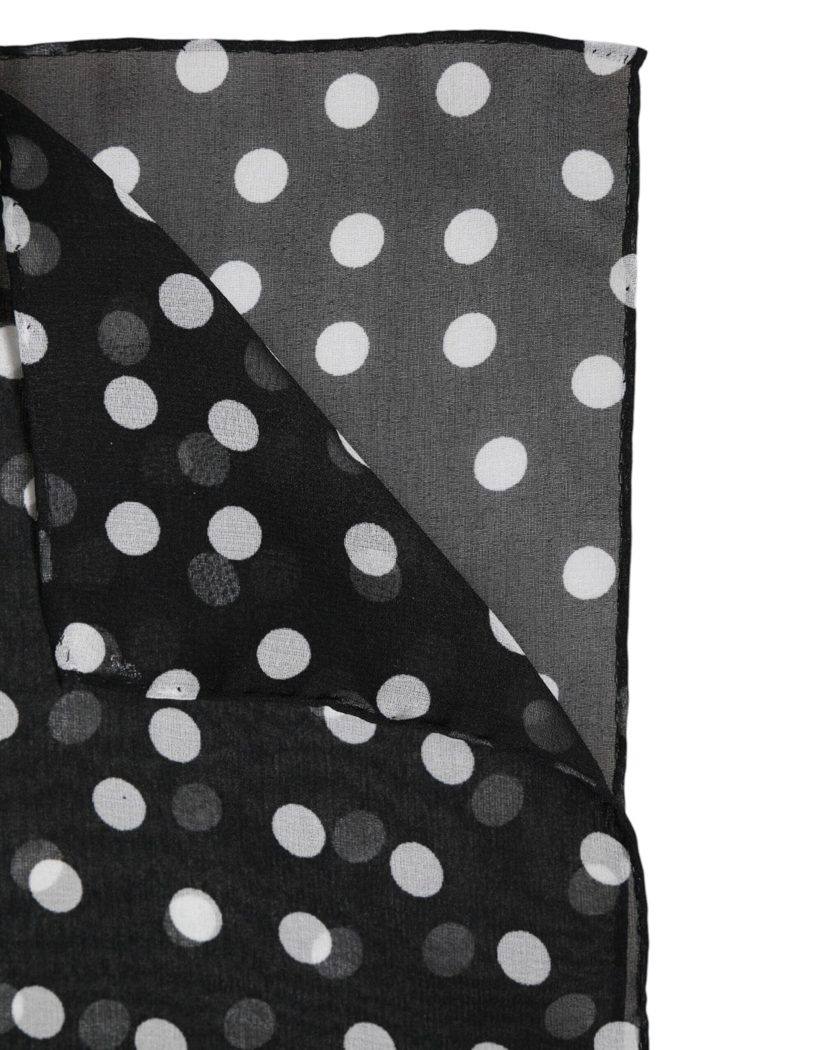 New Dolce & Gabbana Black Polka Dots Wrap Shawl Scarf