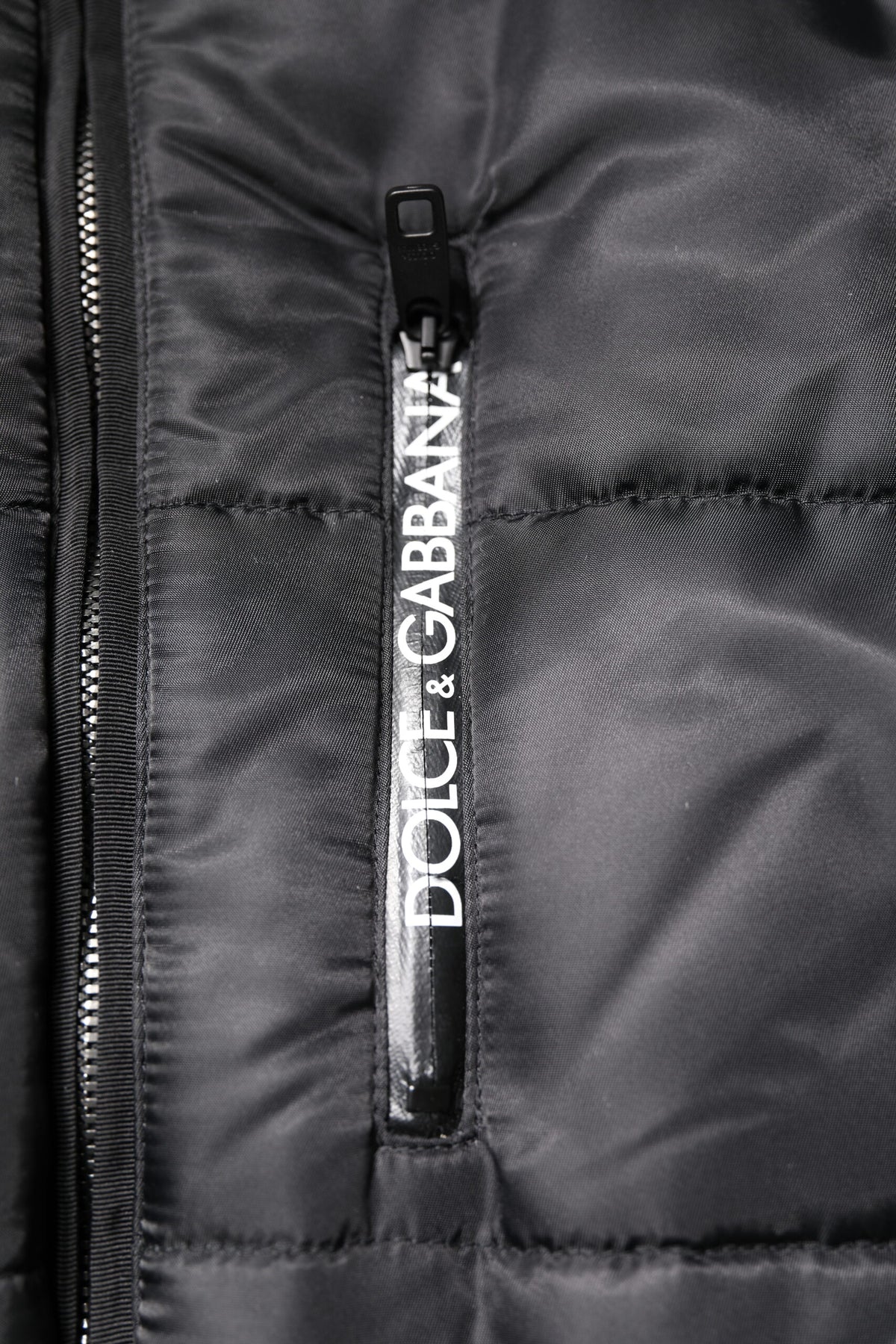 Pre-Owned Dolce & Gabbana Black Hooded Parka Coat Winter Jacket Men's - Very Good
