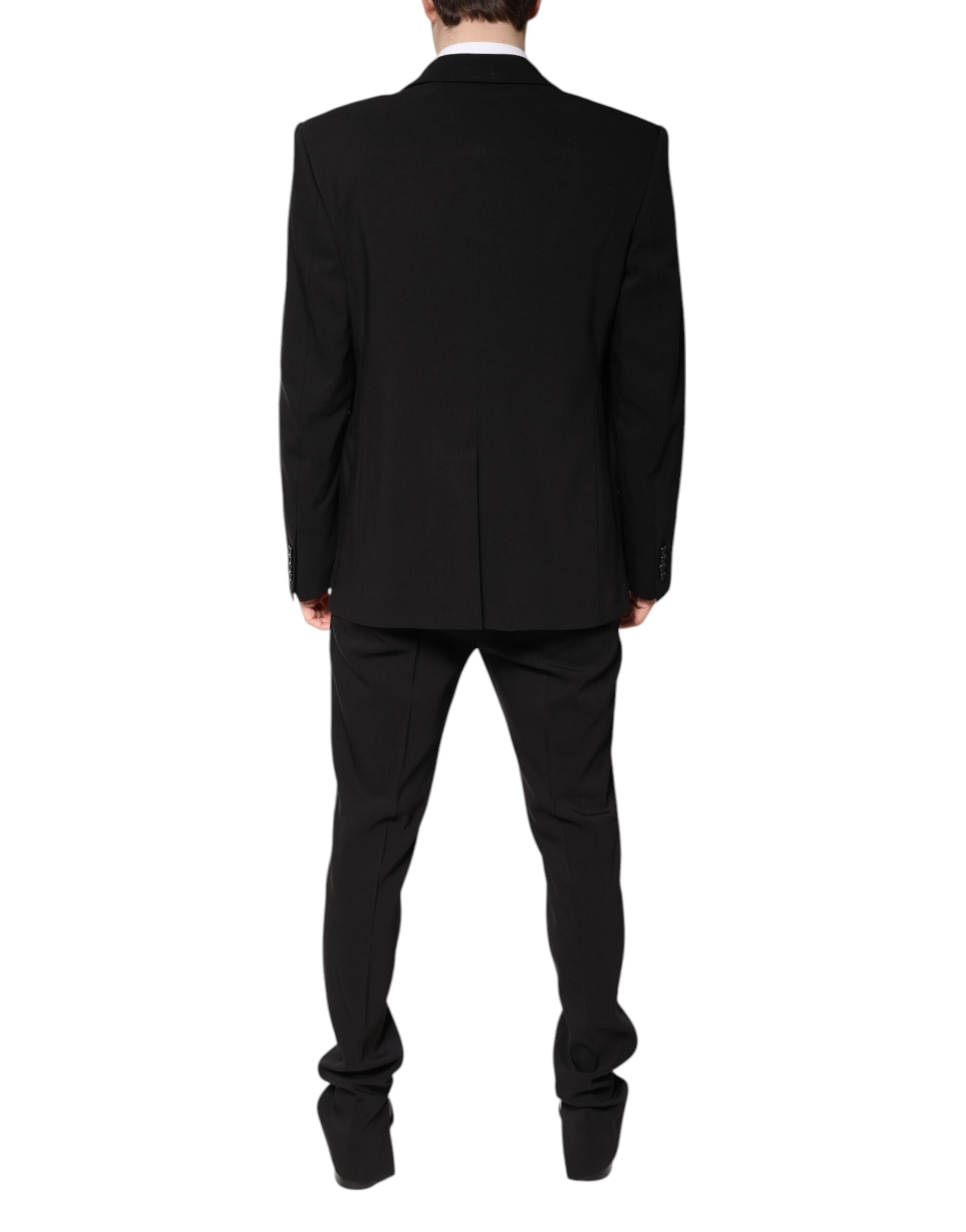 Pre-Owned Dolce & Gabbana Black Cotton Single Breasted 2 Piece Suit