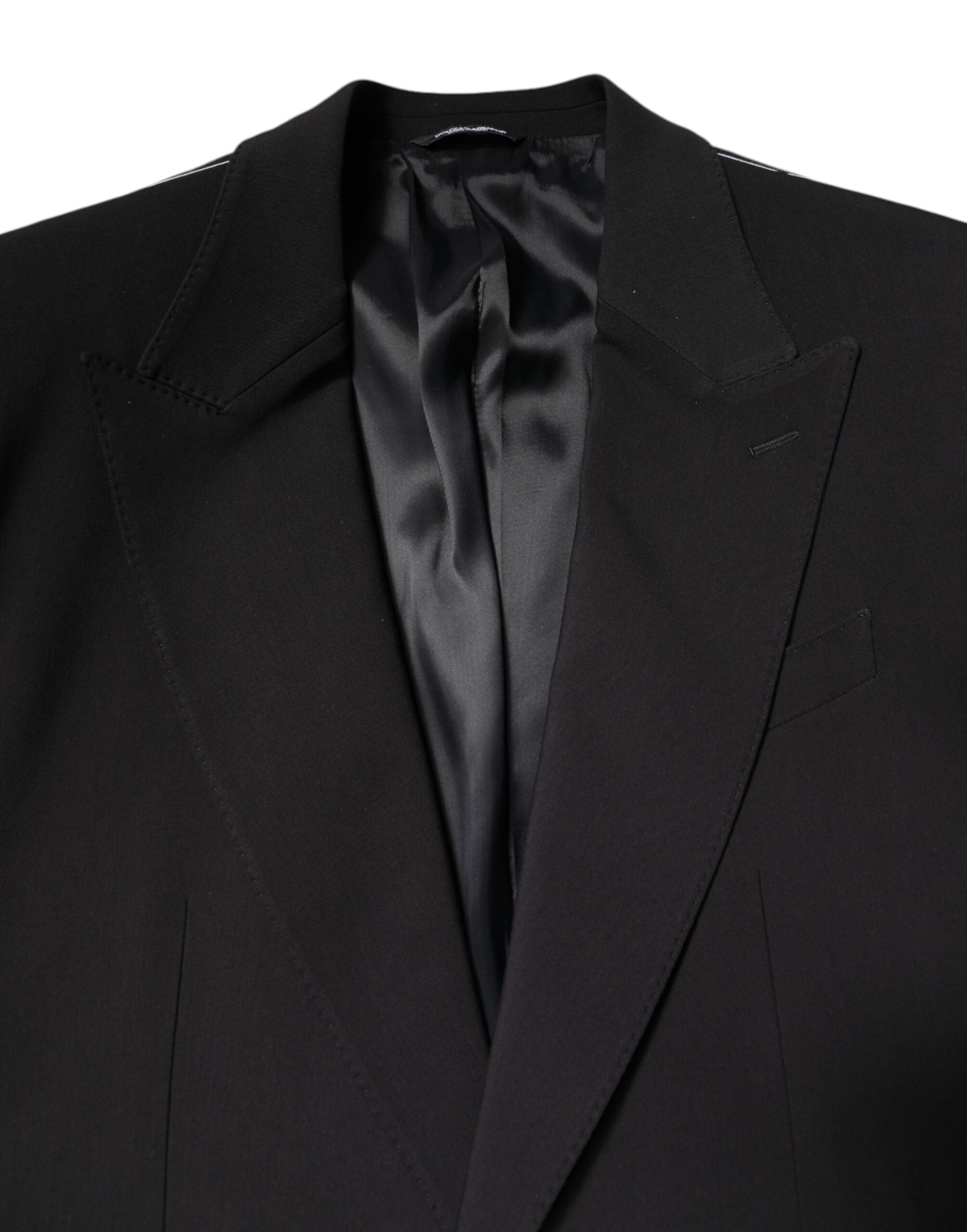 Pre-Owned Dolce & Gabbana Black Cotton Single Breasted 2 Piece Suit