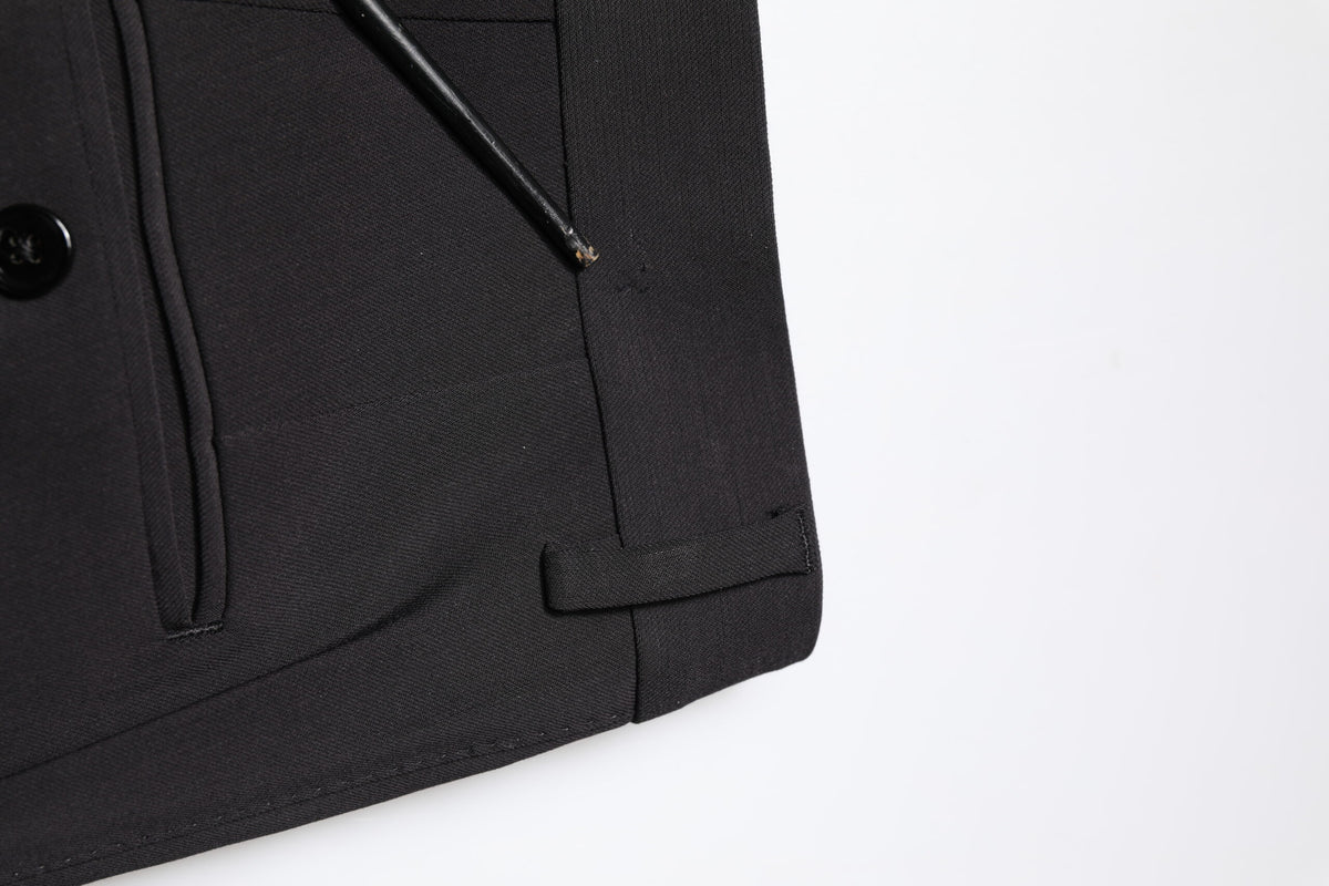 Pre-Owned Dolce & Gabbana Black Cotton Single Breasted 2 Piece Suit Men's - Very Good