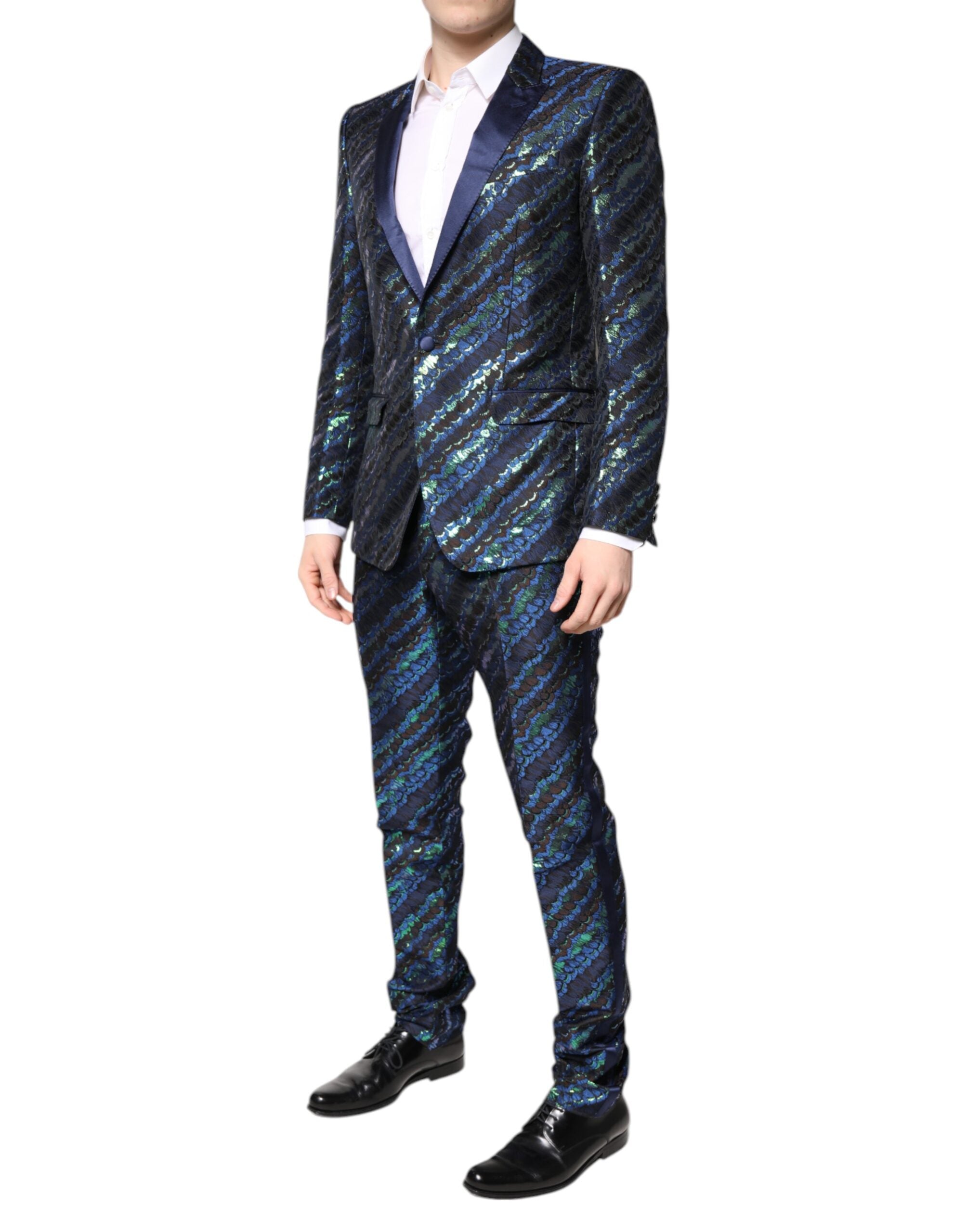 New Dolce & Gabbana Jacquard 2 Piece Suit